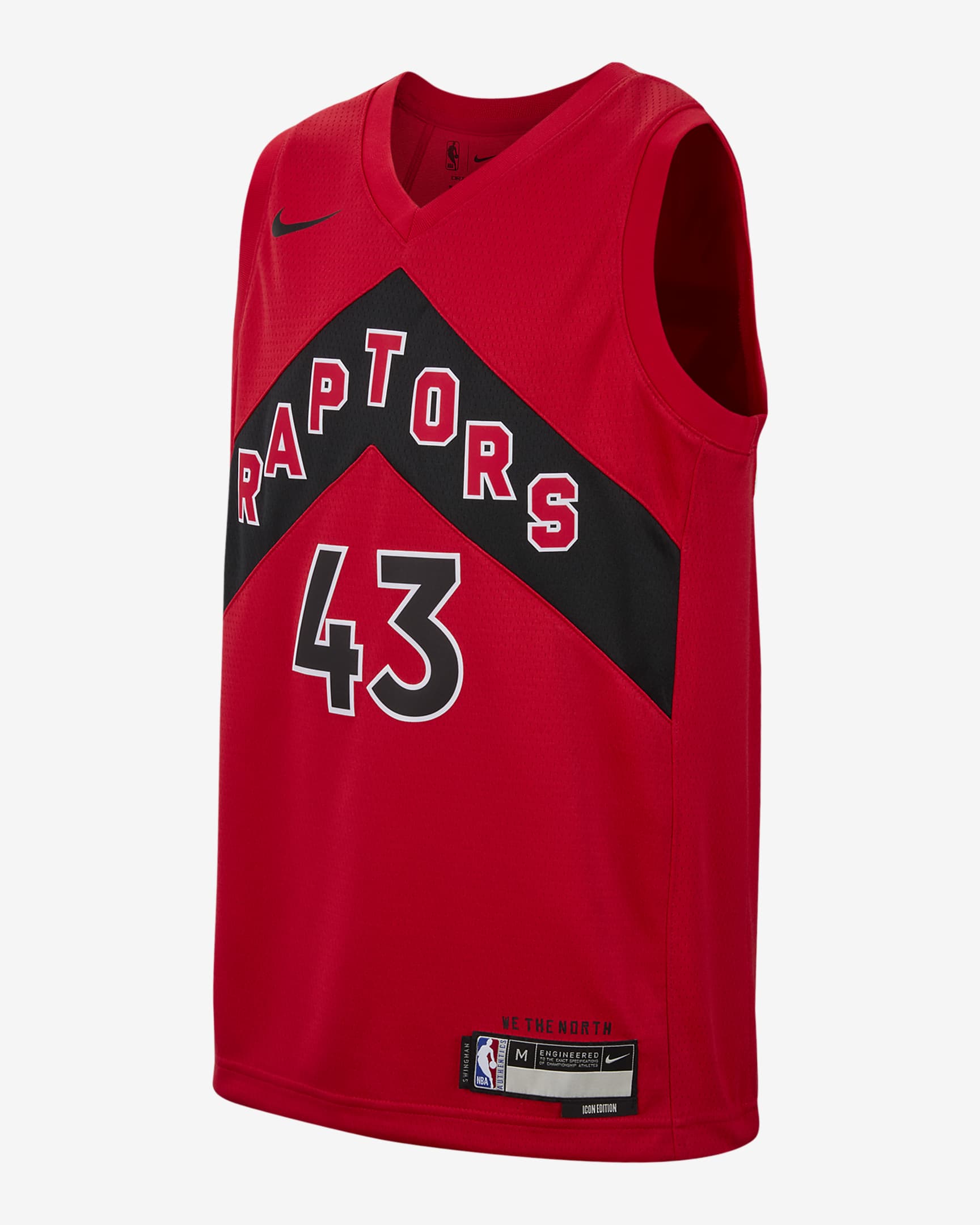 Camisola NBA Swingman Nike Dri-FIT Pascal Siakam Toronto Raptors Icon Edition 2022/23 Júnior - Vermelho University