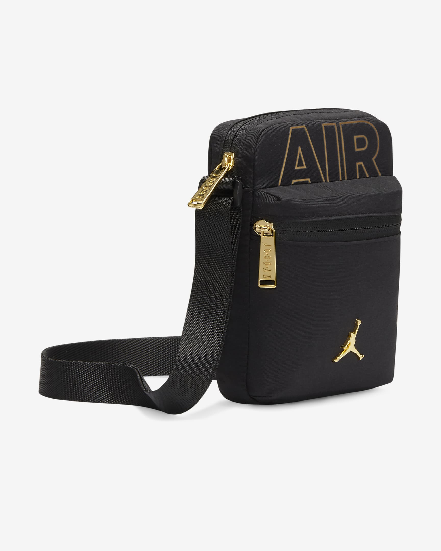 Jordan Black&Gold Cross-body Bag Cross-body Bag (1L). Nike LU