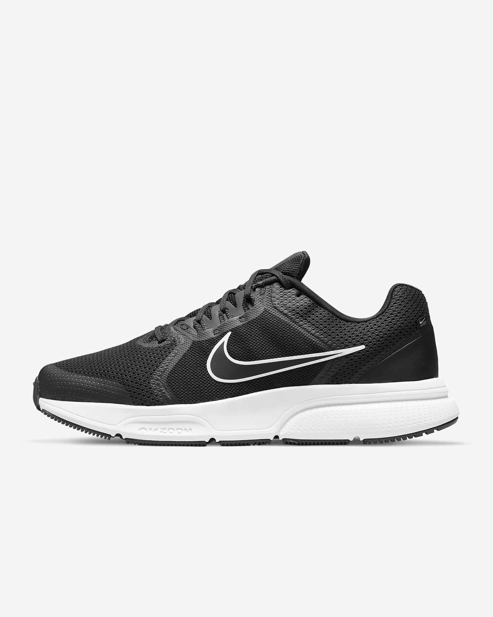 Nike Zoom Span 4 Men's Road Running Shoes - Black/Dark Smoke Grey/White