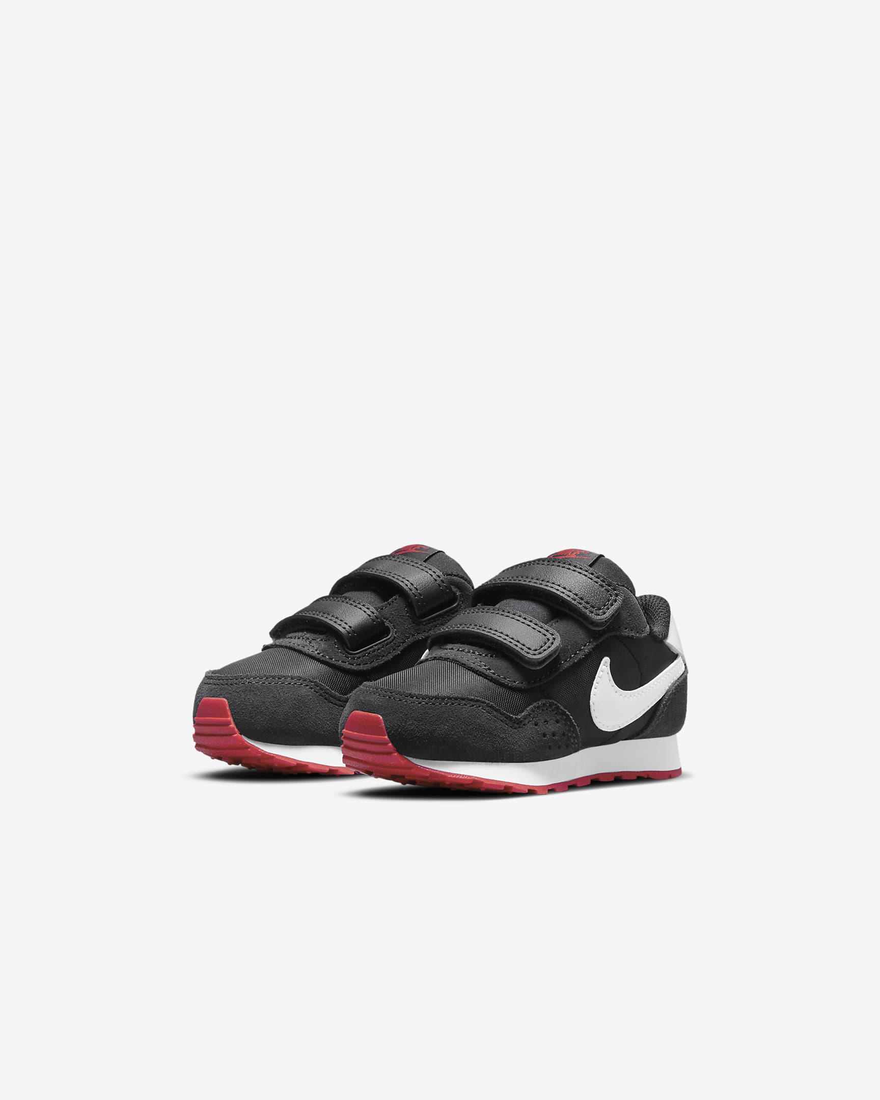 Nike MD Valiant Baby and Toddler Shoe - Black/Dark Smoke Grey/University Red/White