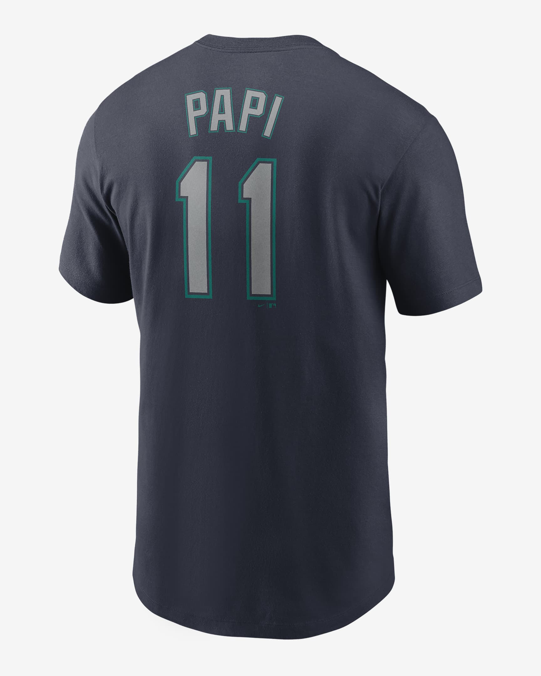 Playera Nike de la MLB para hombre Edgar Martinez Seattle Mariners Legends - Azul marino