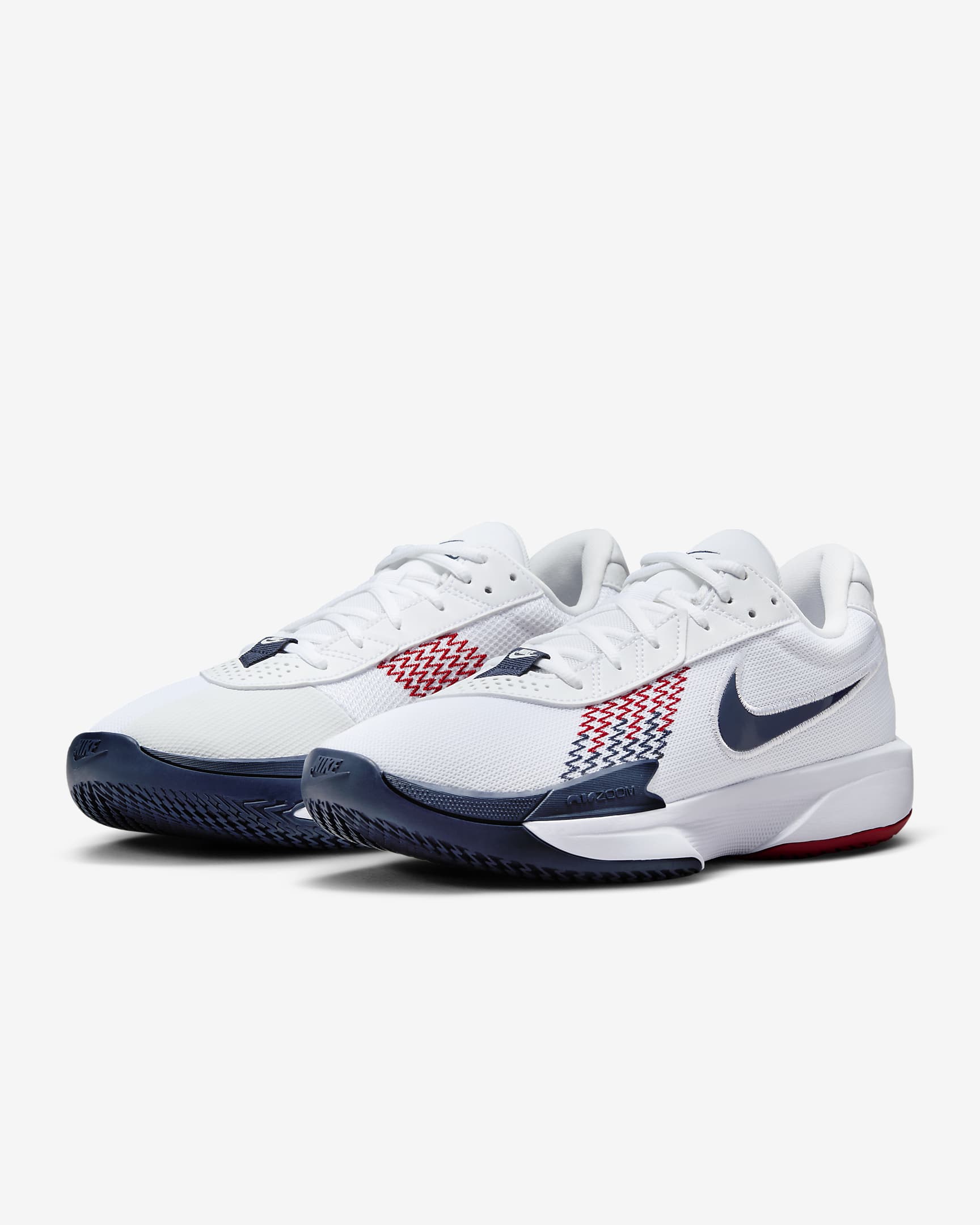 Nike G.T. Cut Academy Basketball Shoes - White/Sport Red/Obsidian