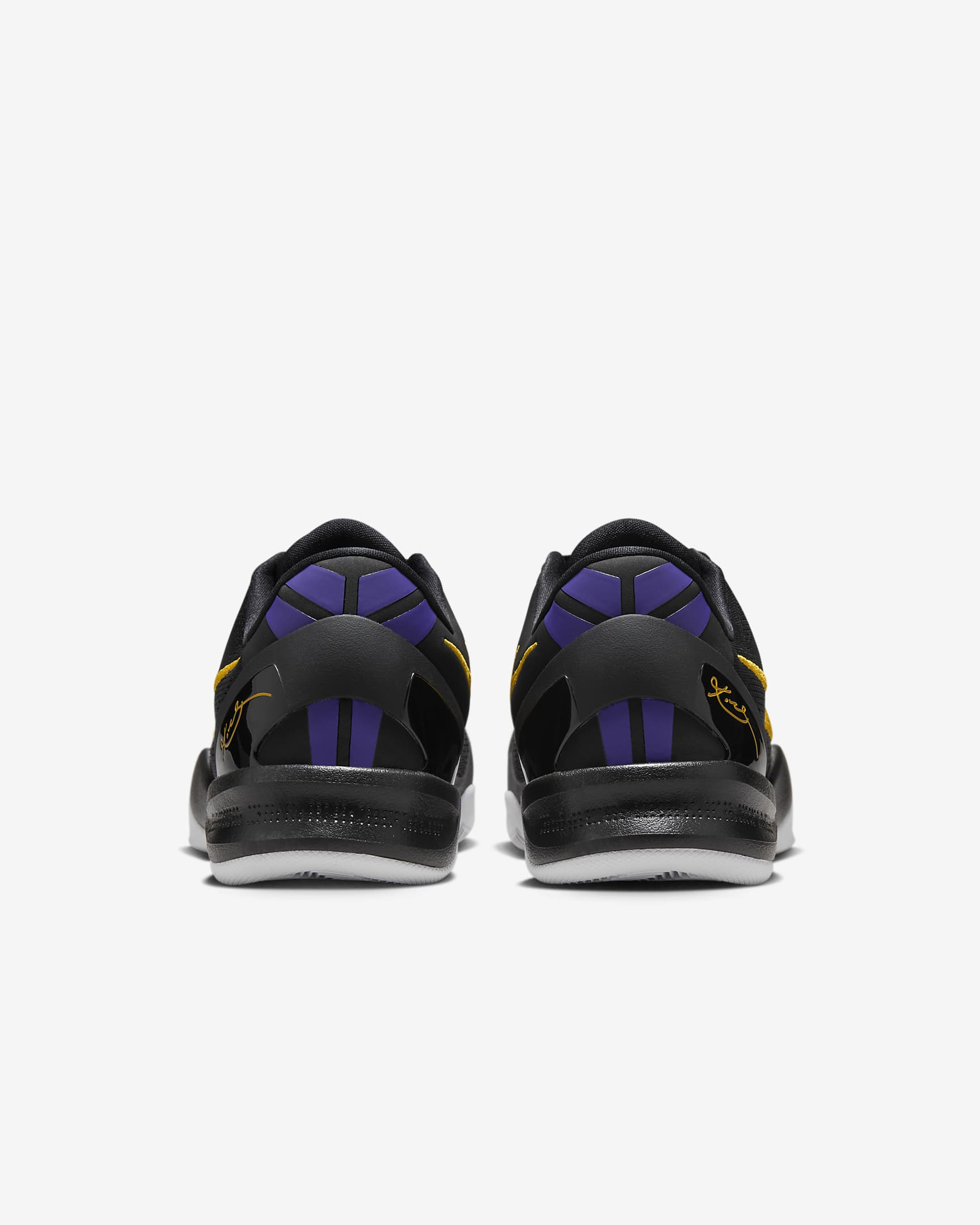 รองเท้าบาสเก็ตบอล Kobe VIII Protro - ดำ/ขาว/Court Purple/University Gold