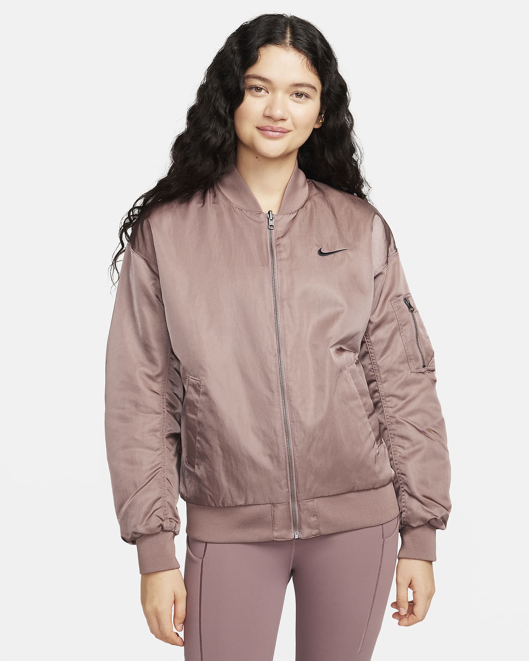 Nike Sportswear Women's Reversible Varsity Bomber Jacket.