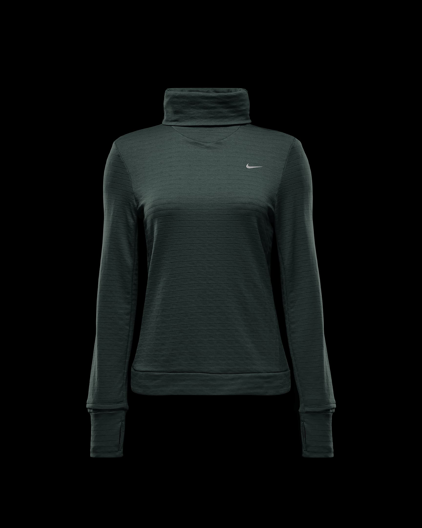 Haut de running à col roulé Nike Therma-FIT Swift pour femme - Vintage Green