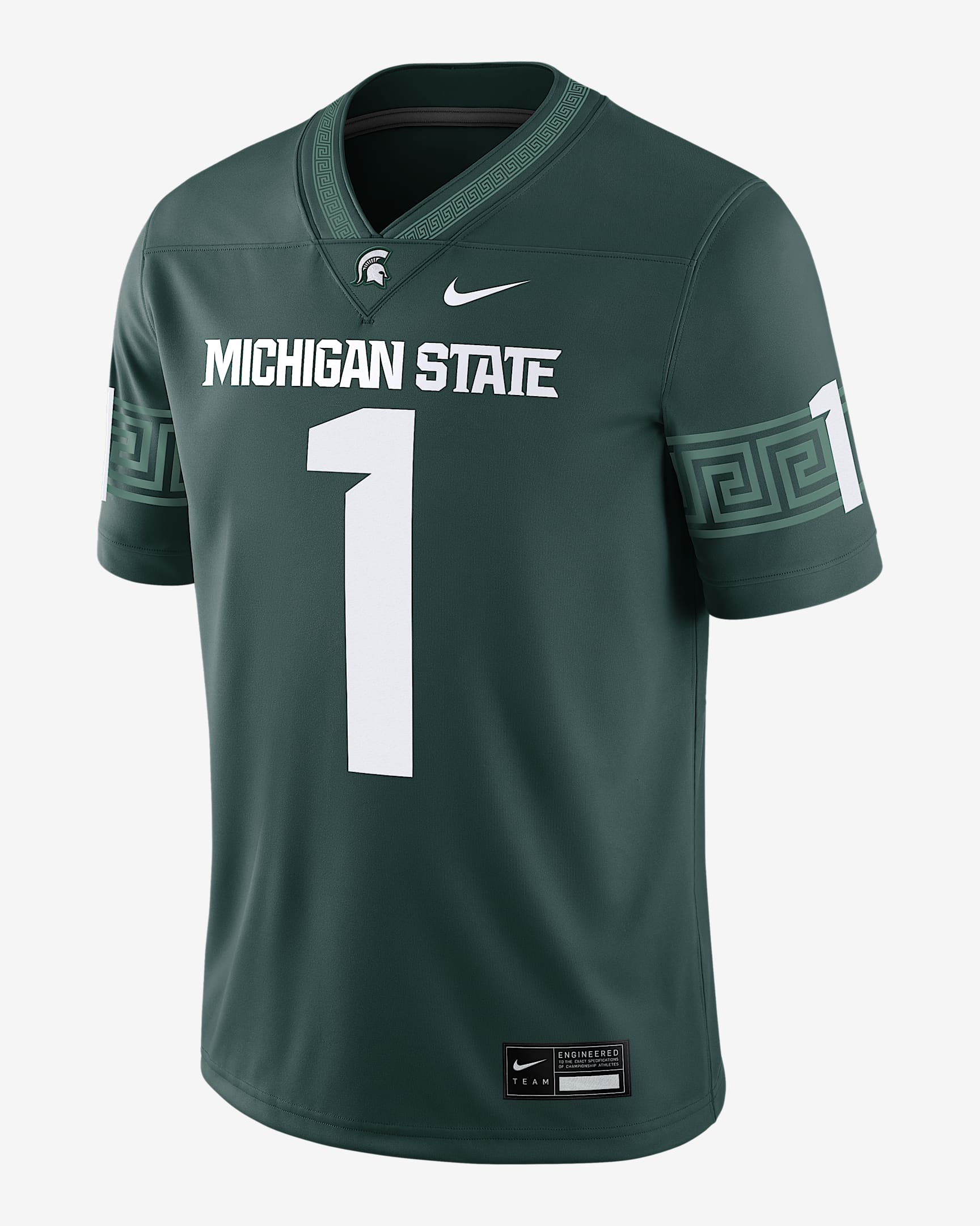 Michigan State Spartans Men's Nike Dri-FIT College Game Jersey - Pro Green