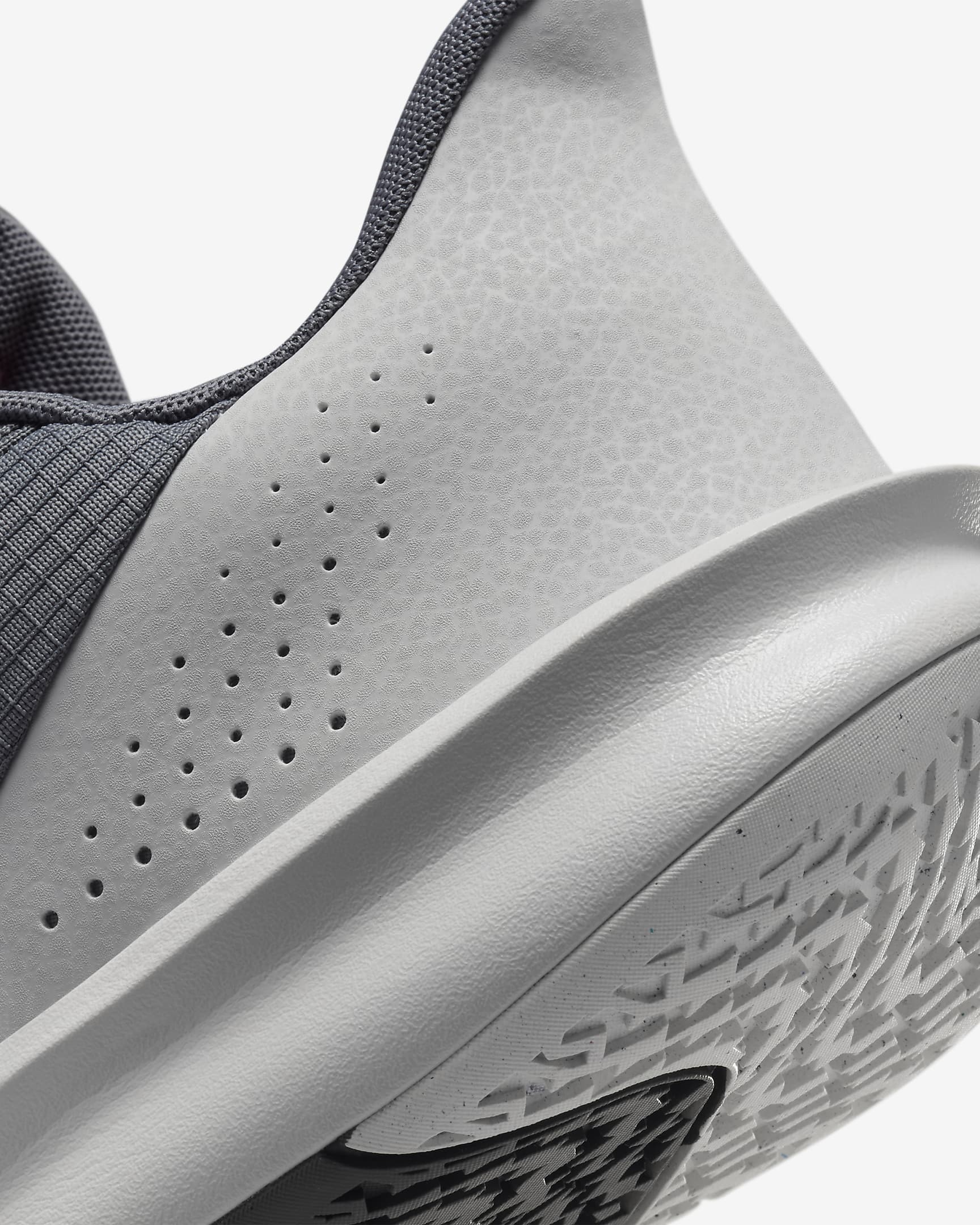 Nike Precision 7-basketballsko til mænd - Smoke Grey/Iron Grey/Hot Punch/Photon Dust