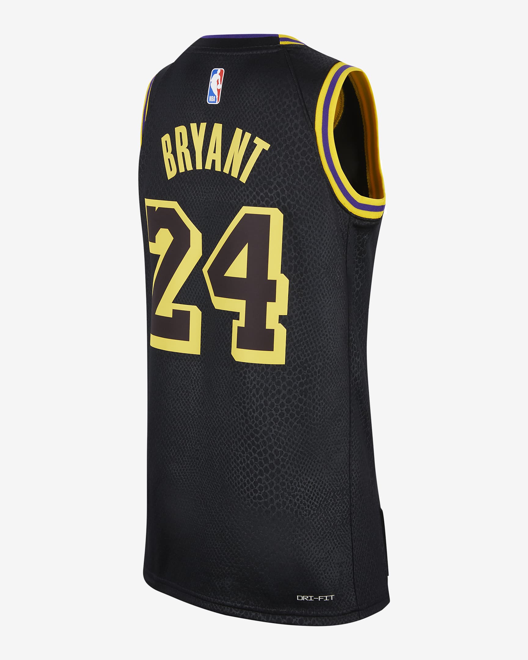 Kobe Bryant Los Angeles Lakers City Edition Swingman Nike Dri-FIT jersey voor kids - Zwart