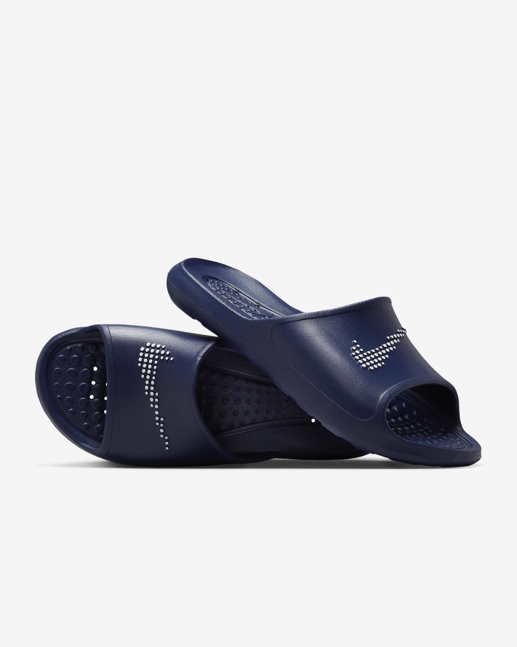 Nike Victori One badslippers voor heren - Midnight Navy/Midnight Navy/Wit