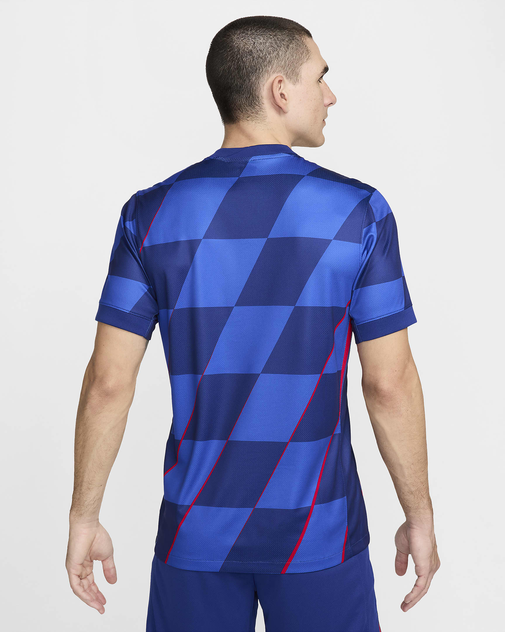 Croatia 2024/25 Stadium Away Men's Nike Dri-FIT Football Replica Shirt - Hyper Royal/Deep Royal Blue/University Red/White