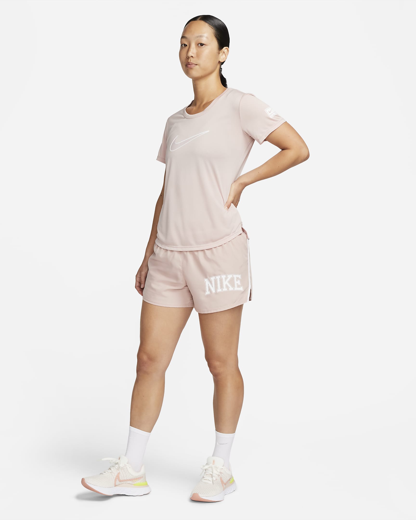 Nike Women's Running Top - Pink Oxford/Pink Oxford/White