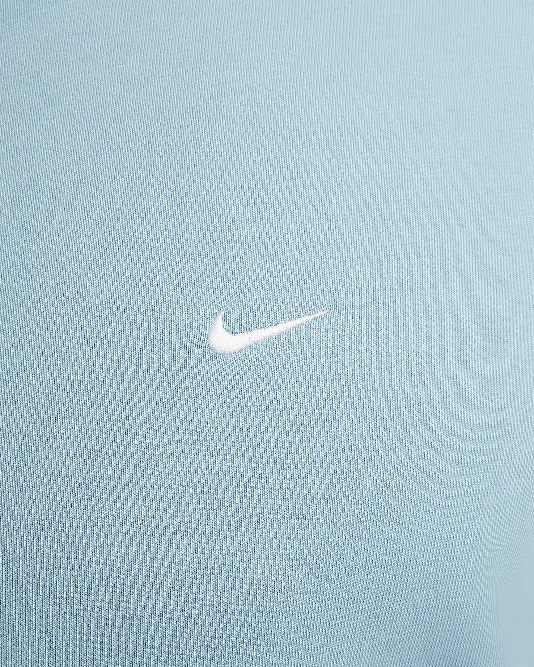 Nike Solo Swoosh Men's Fleece Crew - Denim Turquoise/White