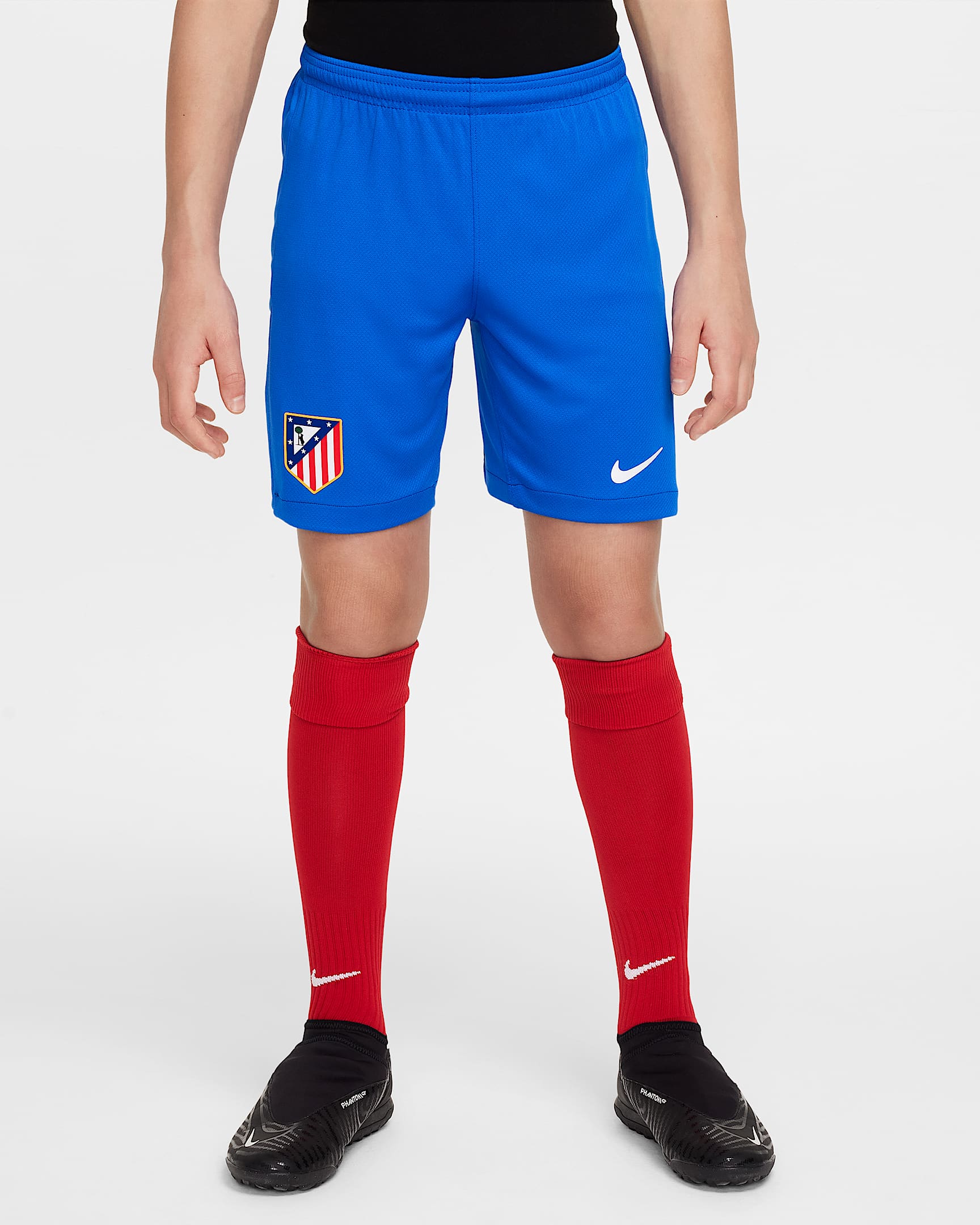 Atlético Madrid 2025/26 Stadium Home Older Kids' Nike Dri-FIT Football Replica Shorts - Hyper Royal/White