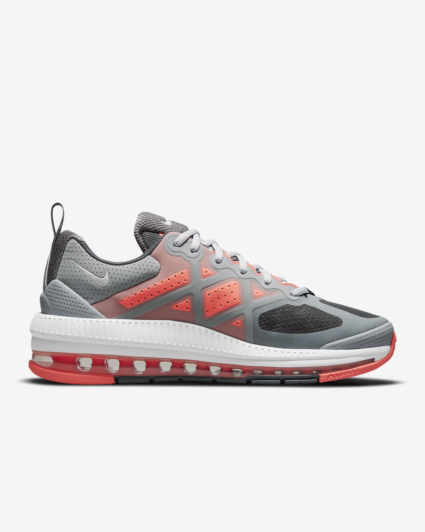 Nike Air Max Genome Men's Shoes - Light Smoke Grey/Bright Mango/Summit White/Iron Grey