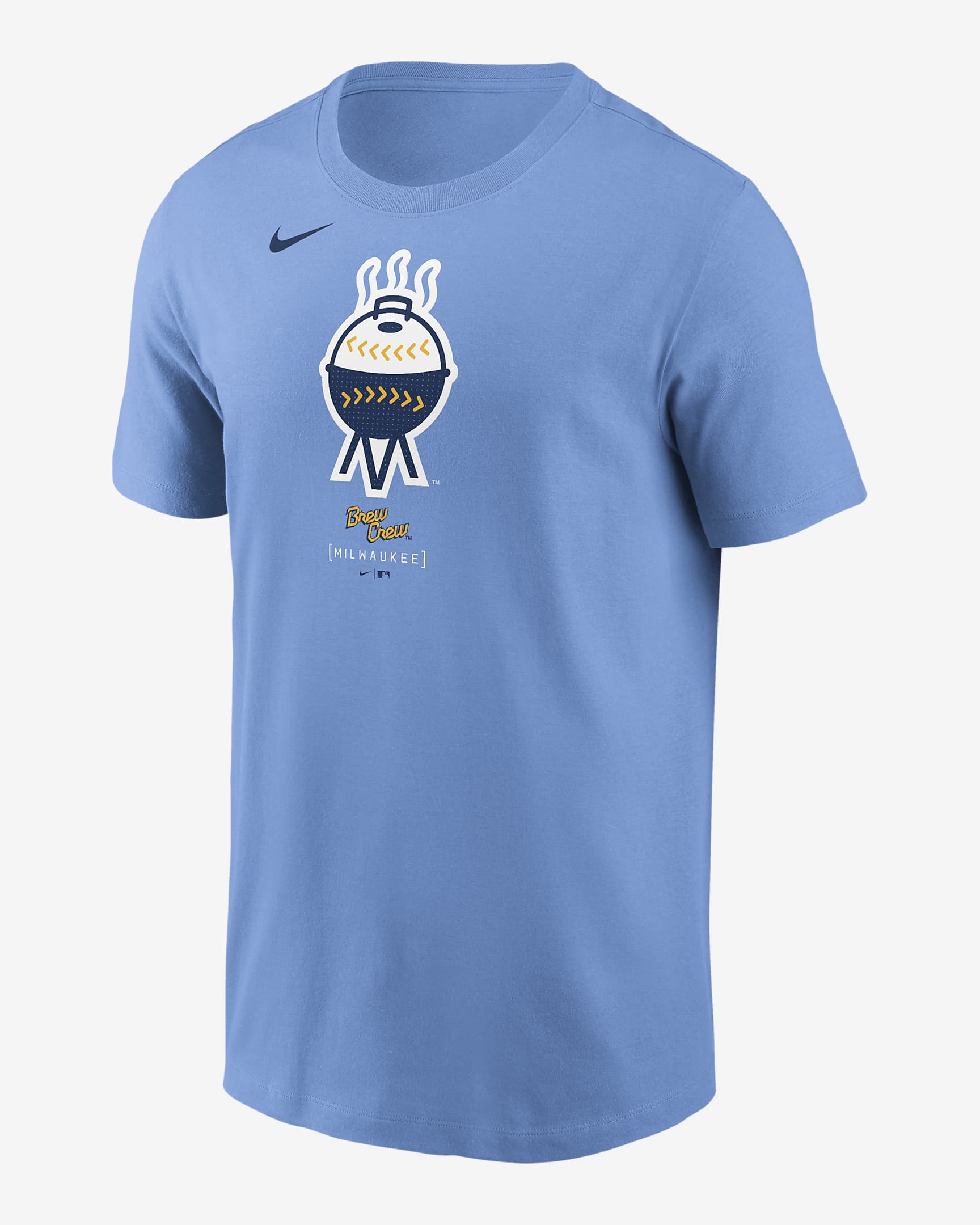 Milwaukee Brewers City Connect Logo Men's Nike MLB T-Shirt - Blue