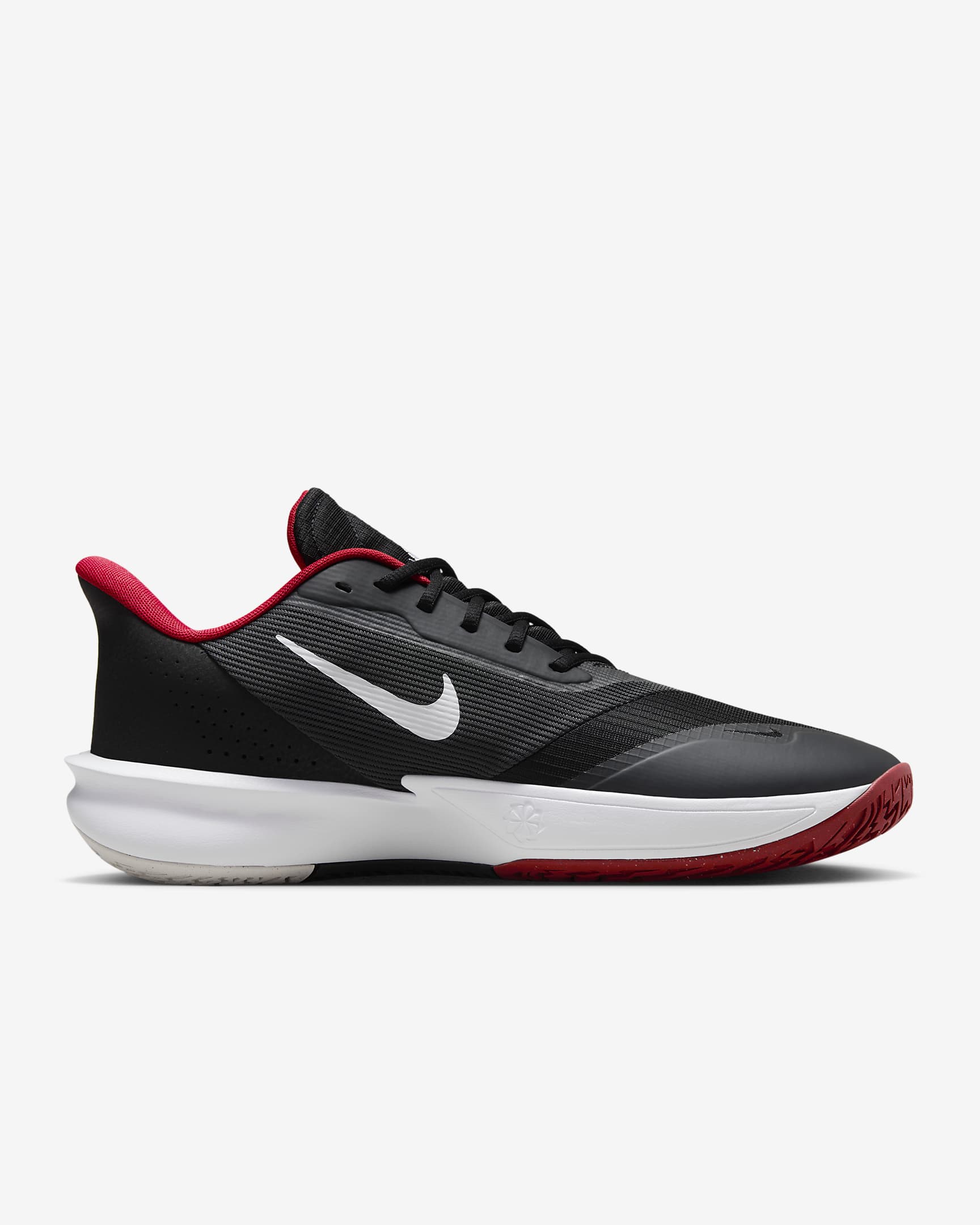 Tenis de básquetbol Nike Precision 7 - Negro/Rojo universitario/Blanco