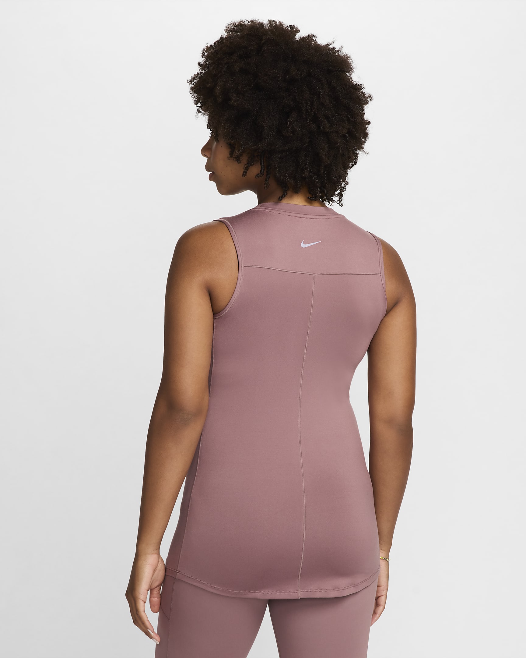 Nike (M) One Camiseta de tirantes de ajuste entallado Dri-FIT (Maternity) - Mujer - Smokey Mauve