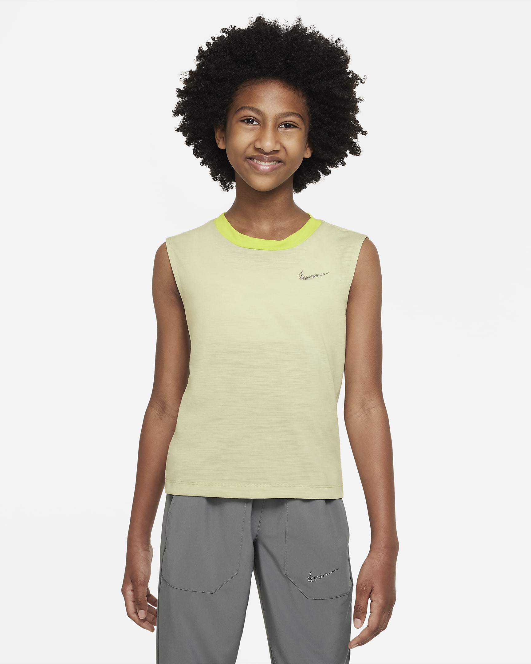 Nike Yoga Dri-FIT Big Kids' (Girls') Tank. Nike.com