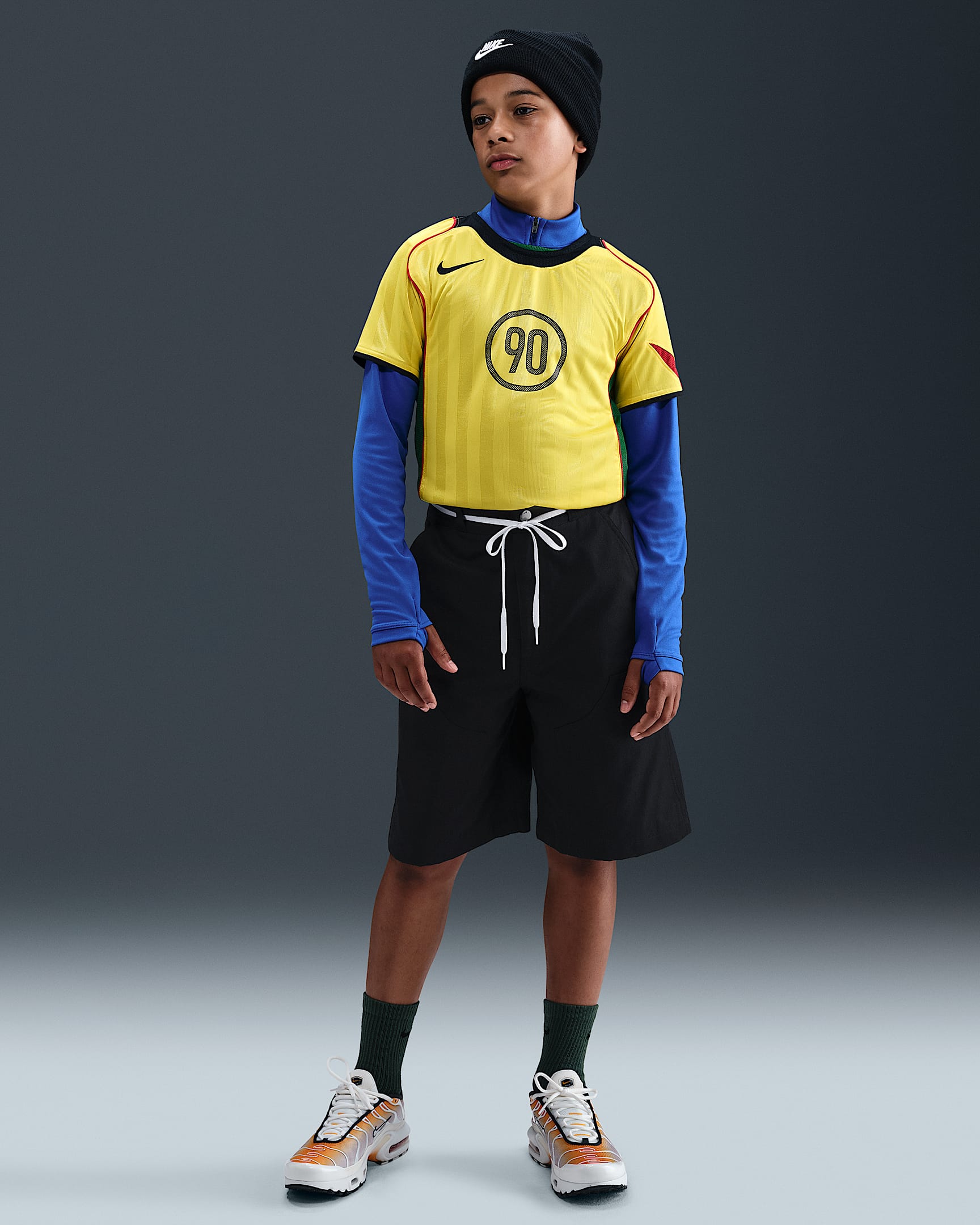 Nike Sportswear Metro Ground Carpenter Genç Çocuk Şortu - Siyah/Siyah