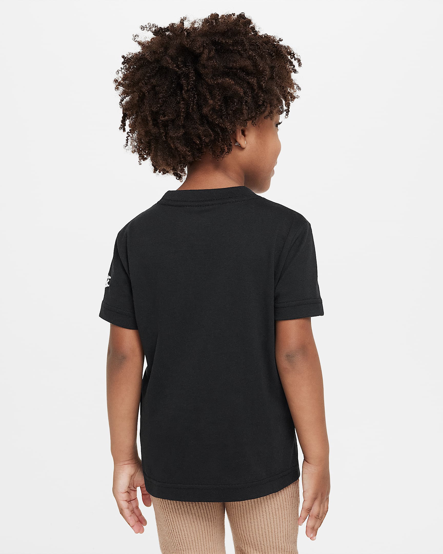 Playera metalizada Futura infantil Nike  - Negro