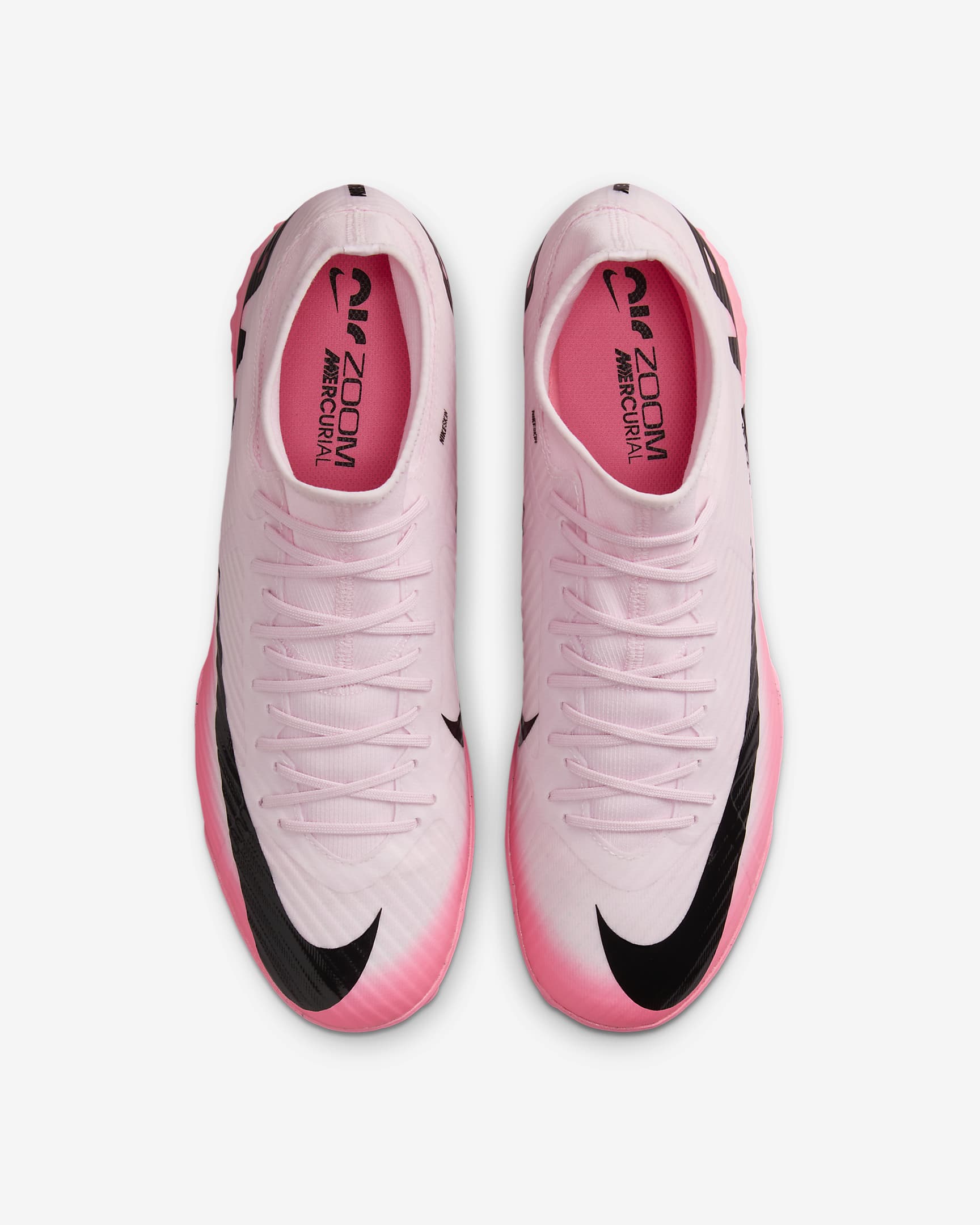 Nike Mercurial Superfly 9 Academy TF 高筒足球鞋 - Pink Foam/黑色