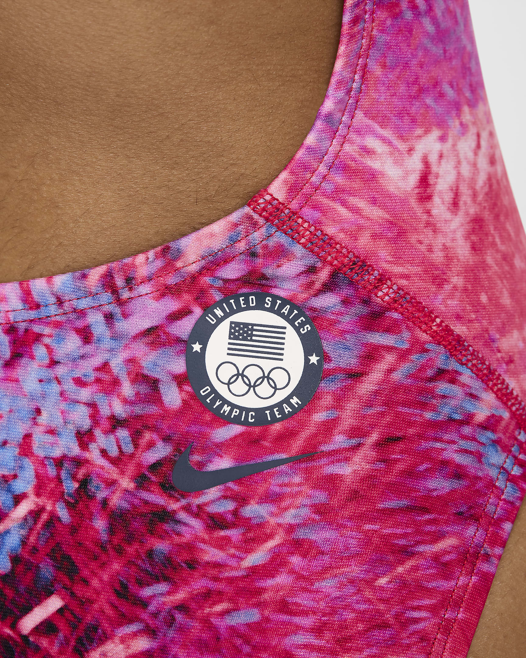 Nike Swim HydraStrong Team USA Women’s Racerback One-Piece Swimsuit - Multi-Color