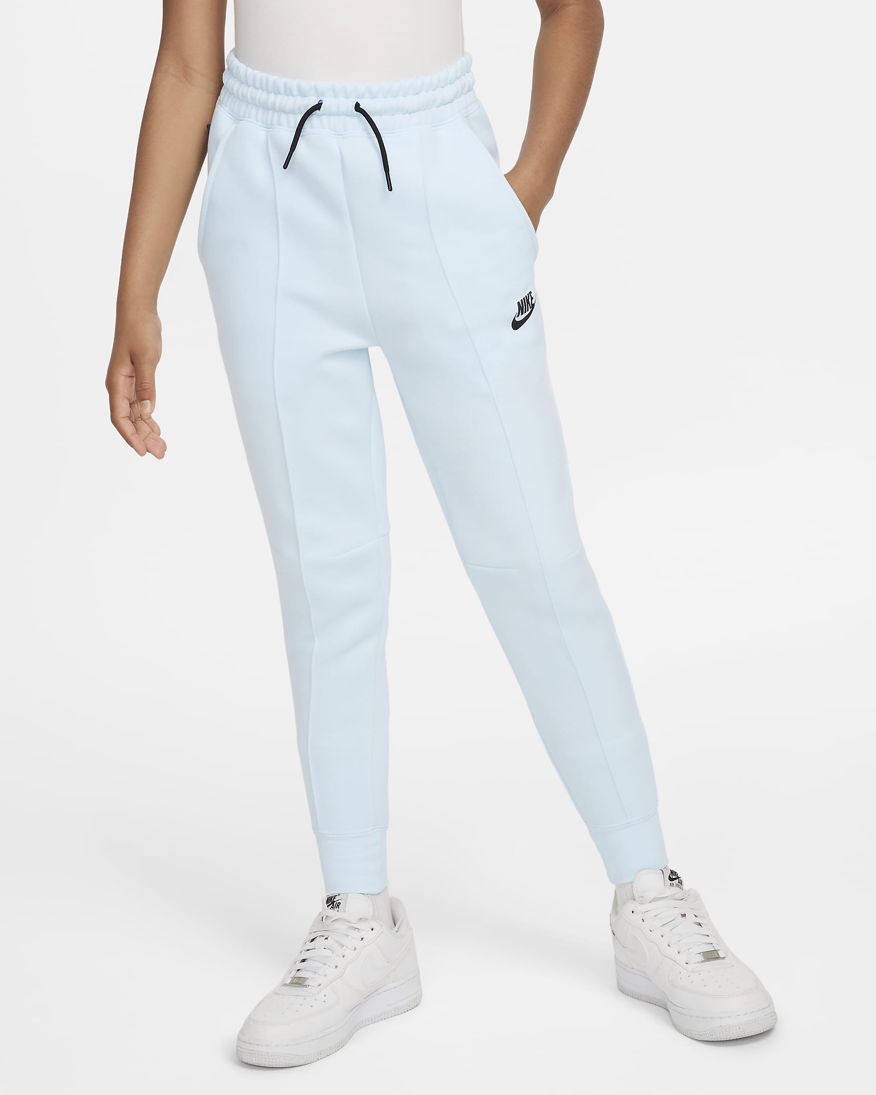 Pantaloni jogger Nike Sportswear Tech Fleece – Ragazza - Glacier Blue/Nero/Nero