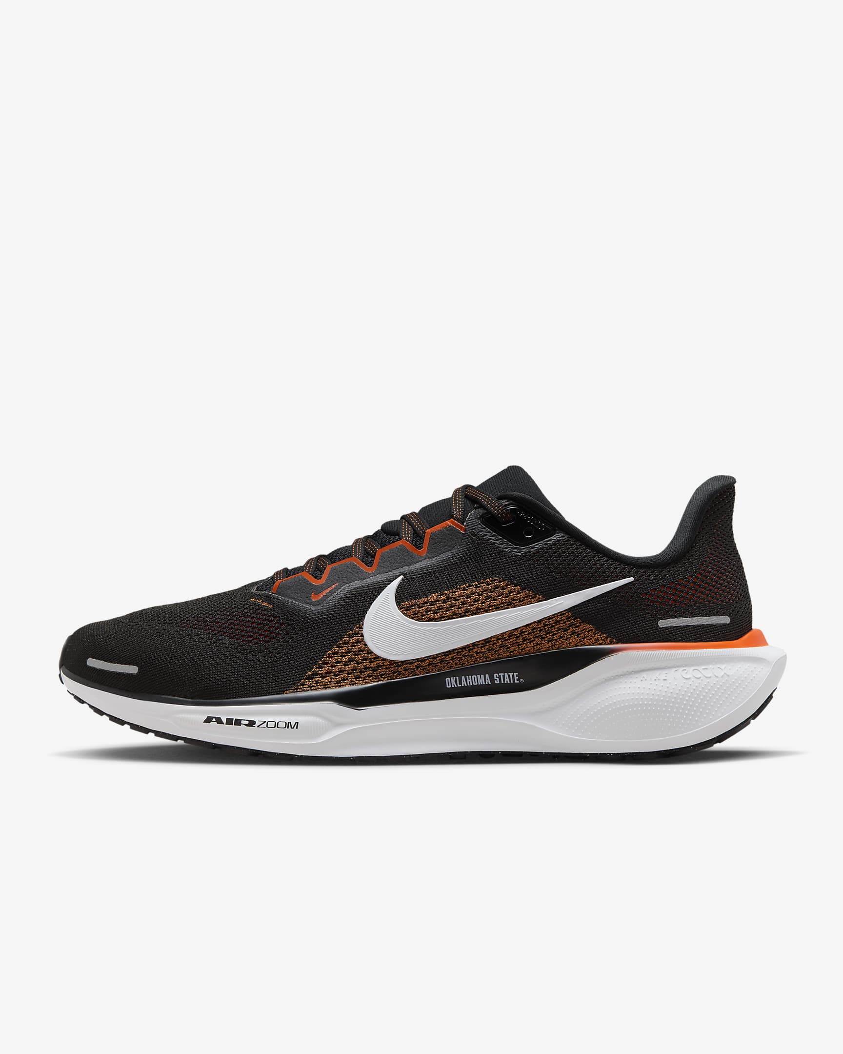 Oklahoma State Pegasus 41 Men's Nike College Road Running Shoes - Black/White/Brilliant Orange/White