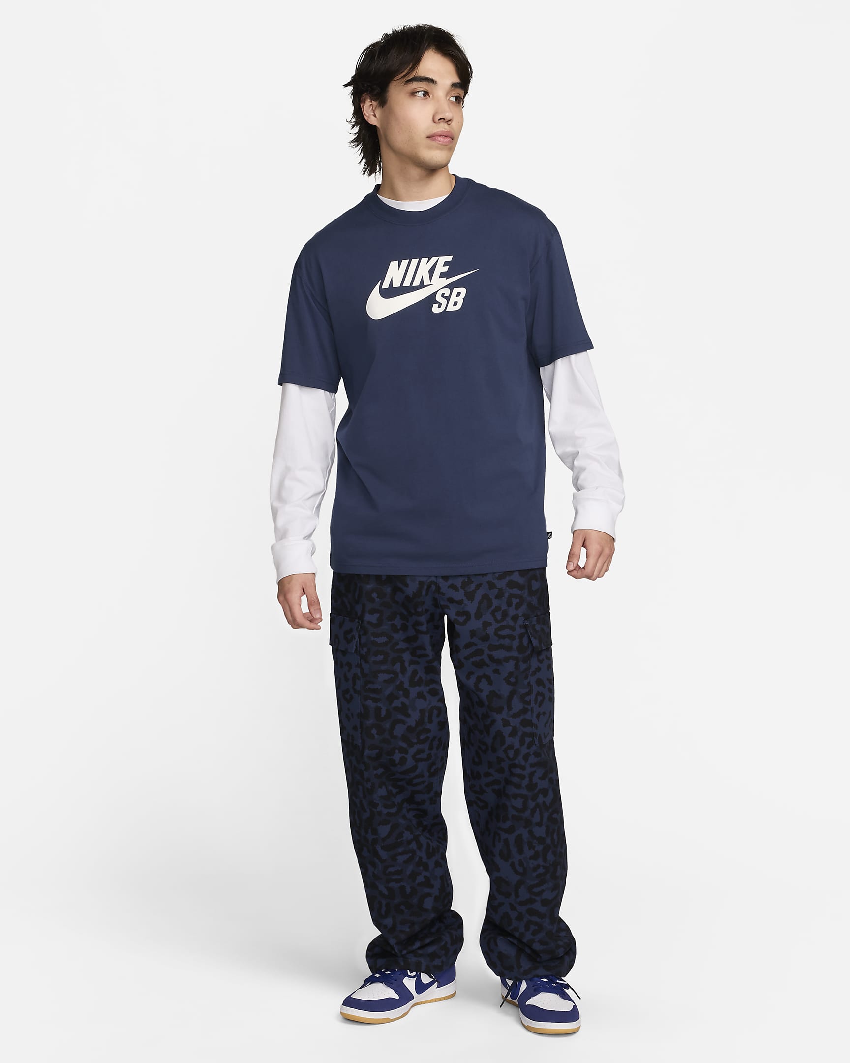 Nike SB Kearny Men's Allover Print Cargo Pants - Midnight Navy