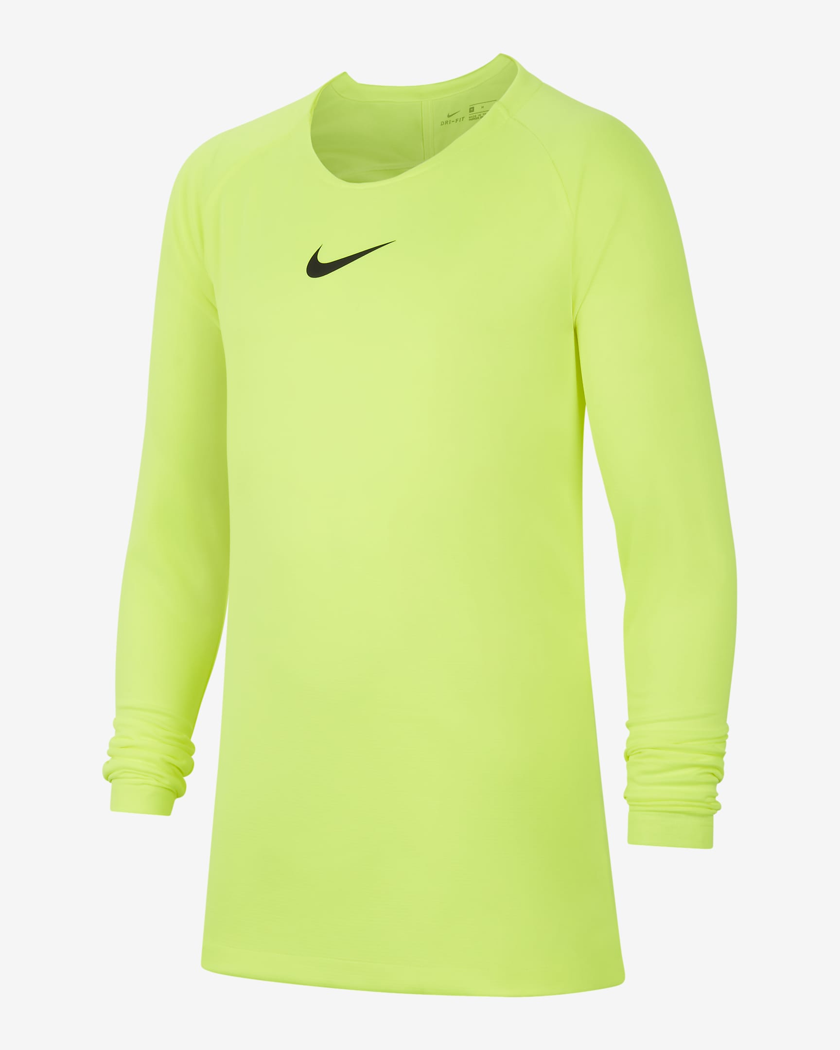 Nike Dri-FIT Park First Layer Kids' Soccer Jersey - Volt/Black