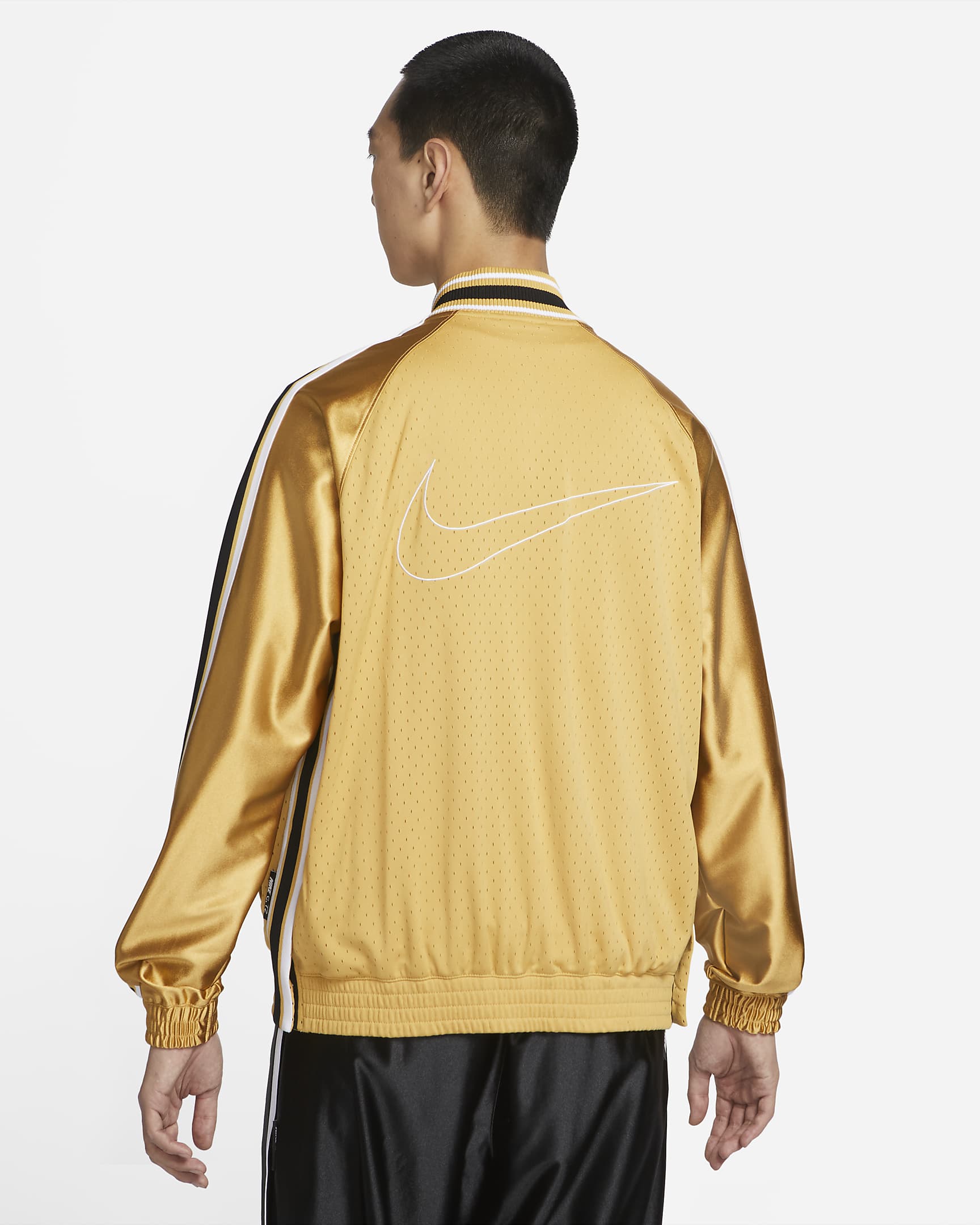 Nike Men's Premium Basketball Jacket - Wheat Gold/Wheat Gold/White