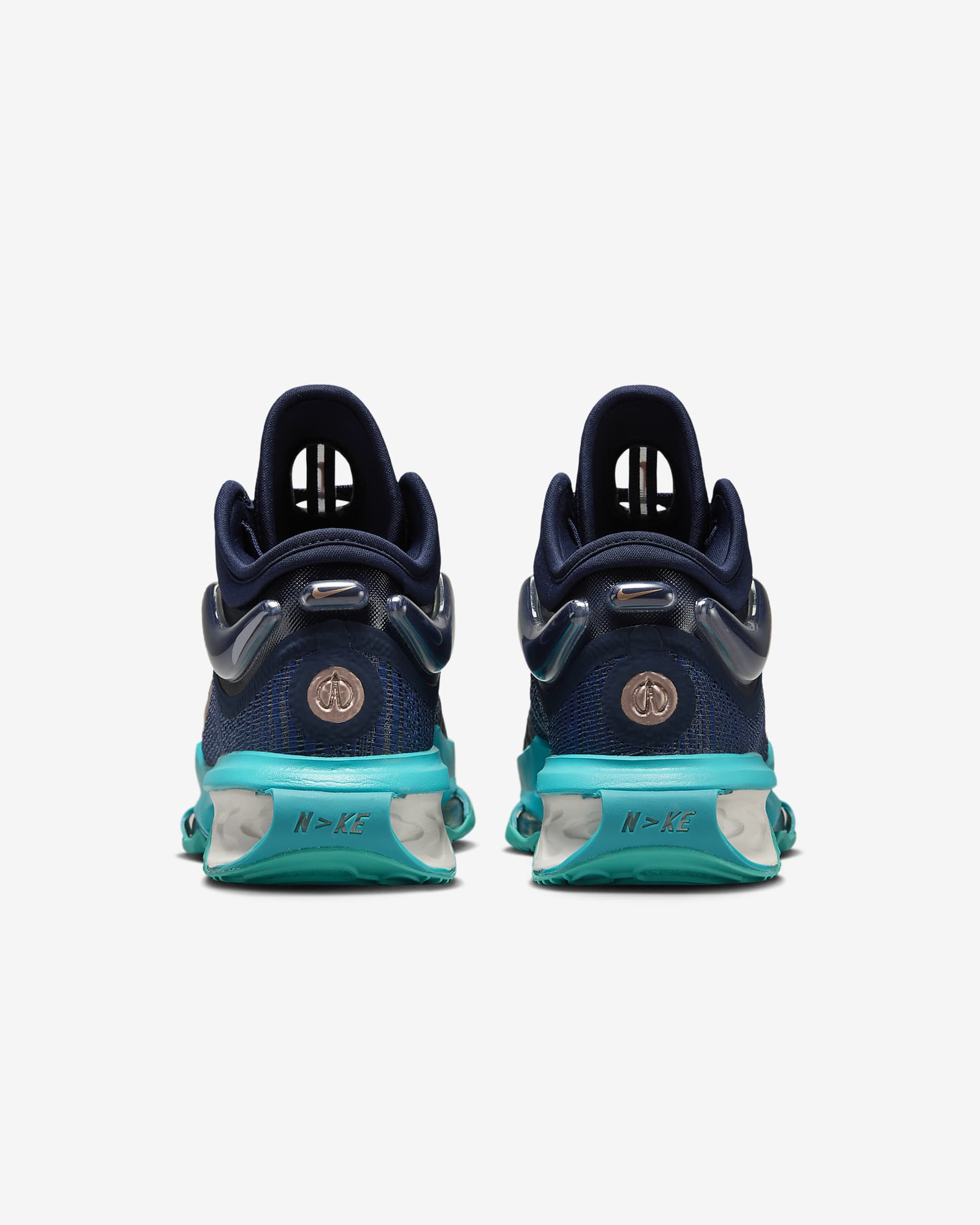 Nike G.T. Jump 2-basketballskoene til mænd - Obsidian/Dusty Cactus/Midnight Navy/Metallic Red Bronze