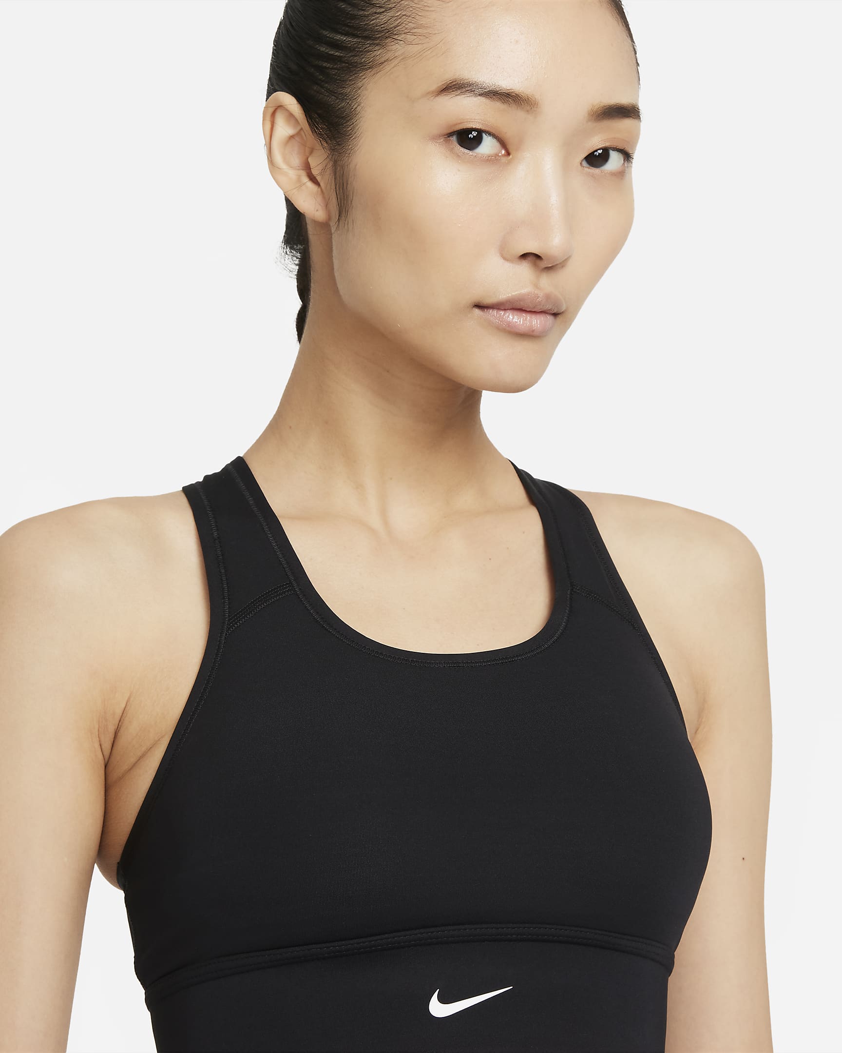 Nike Swoosh Women's MediumSupport 1Piece Padded Longline Sports Bra