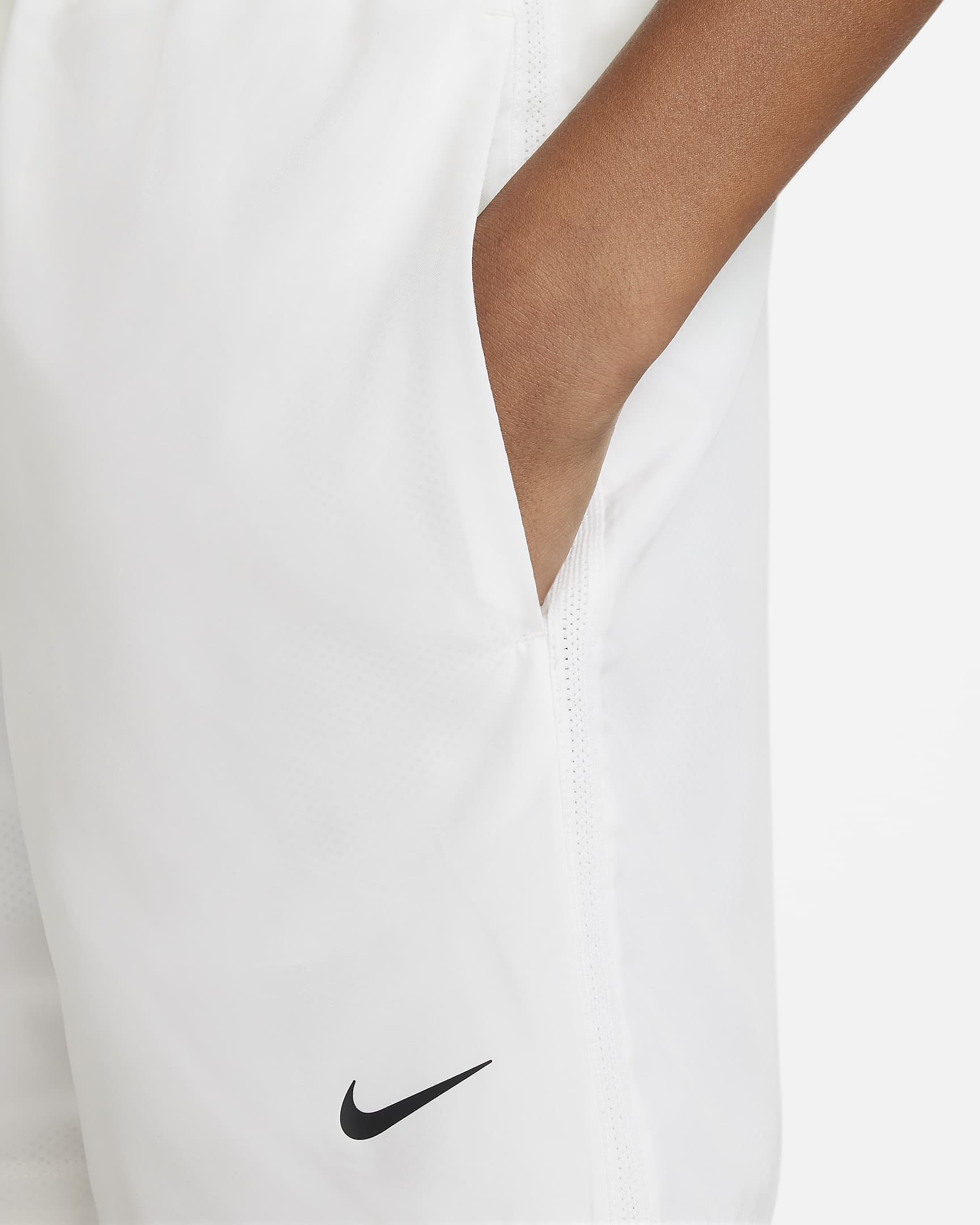 Σορτς προπόνησης Dri-FIT Nike Multi για μεγάλα αγόρια - Λευκό/Μαύρο