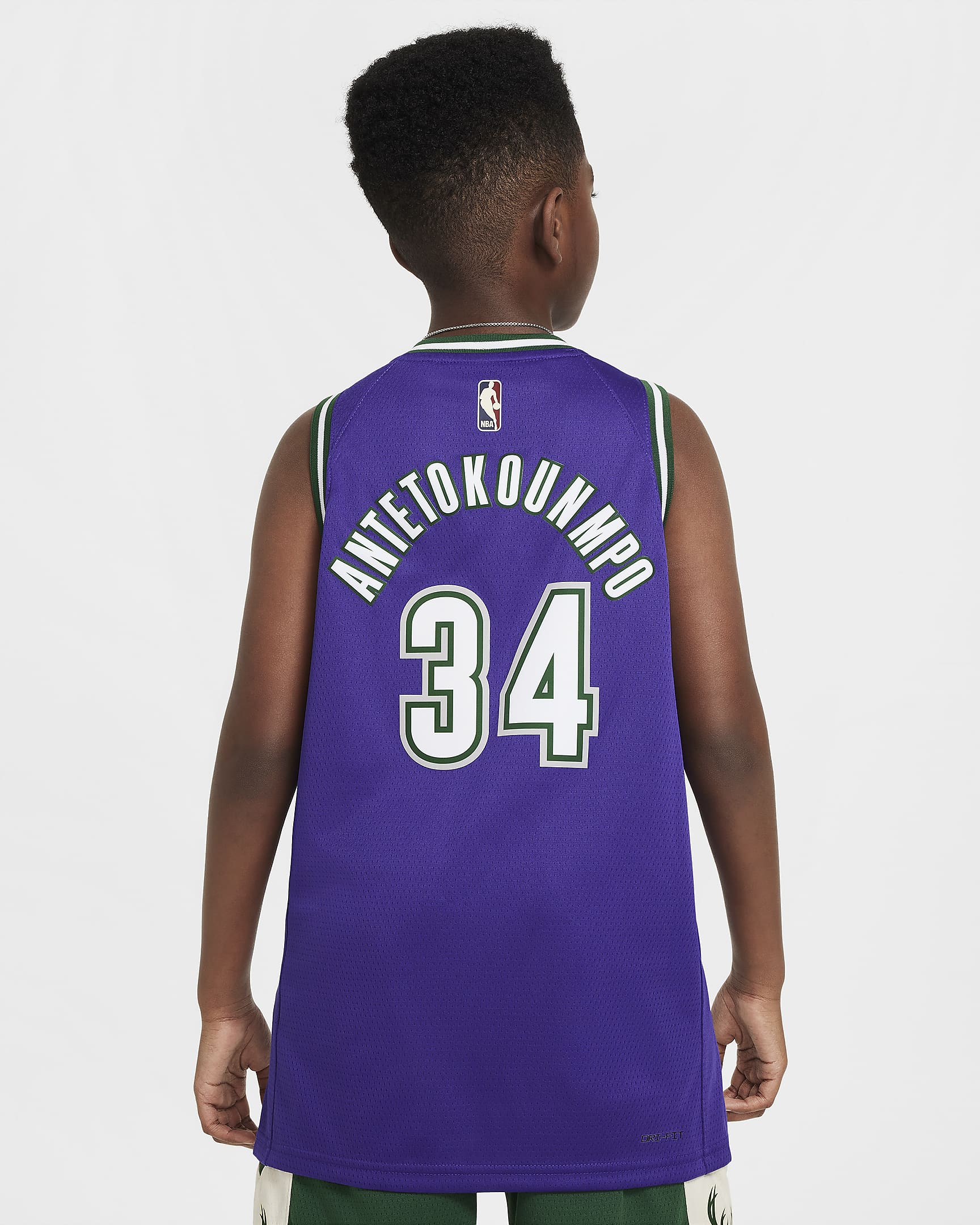 Giannis Antetokounmpo Milwaukee Bucks Nike Swingman NBAjersey met Dri