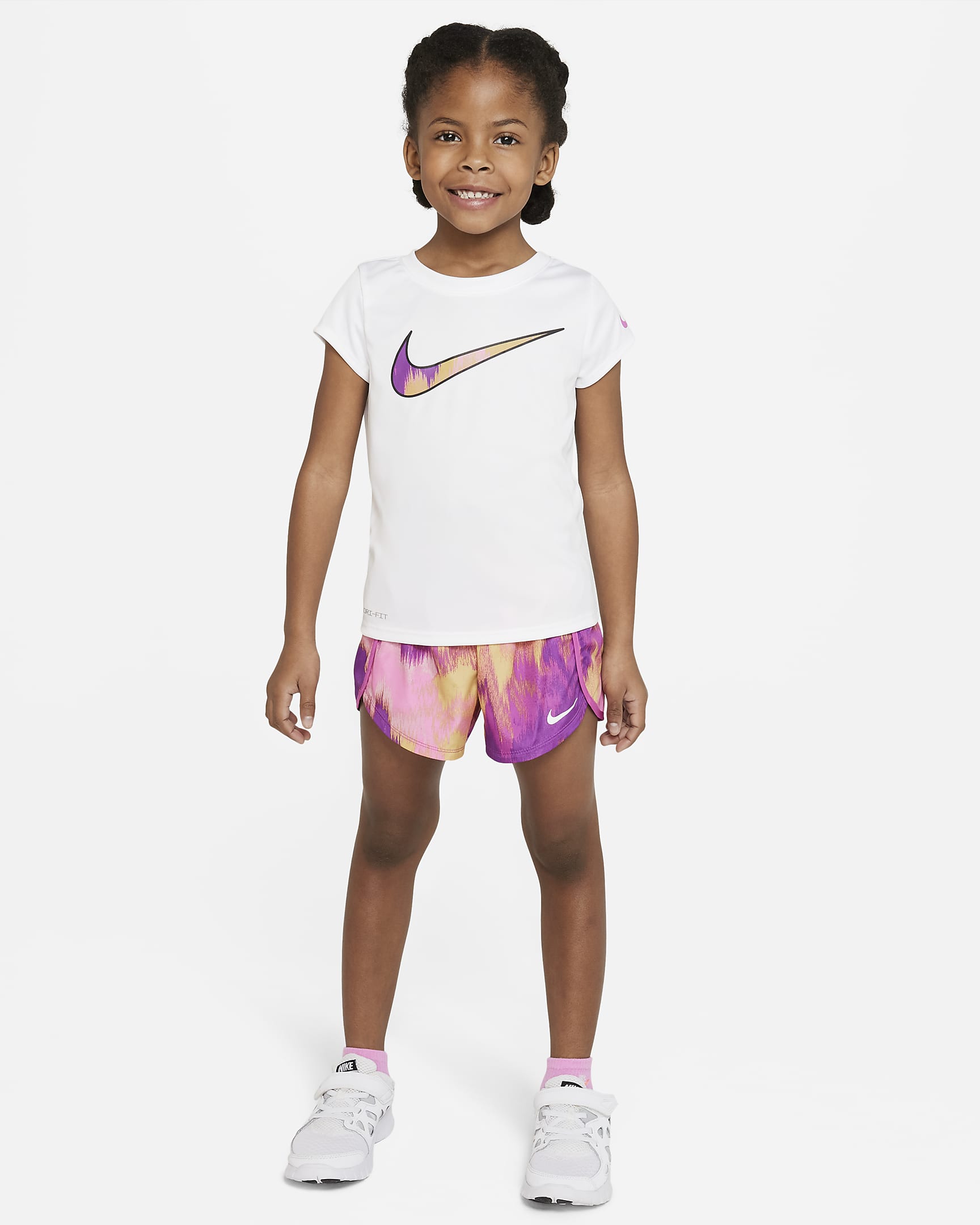 Nike Tee and Sprinter Set Little Kids' Set - Pink Foam