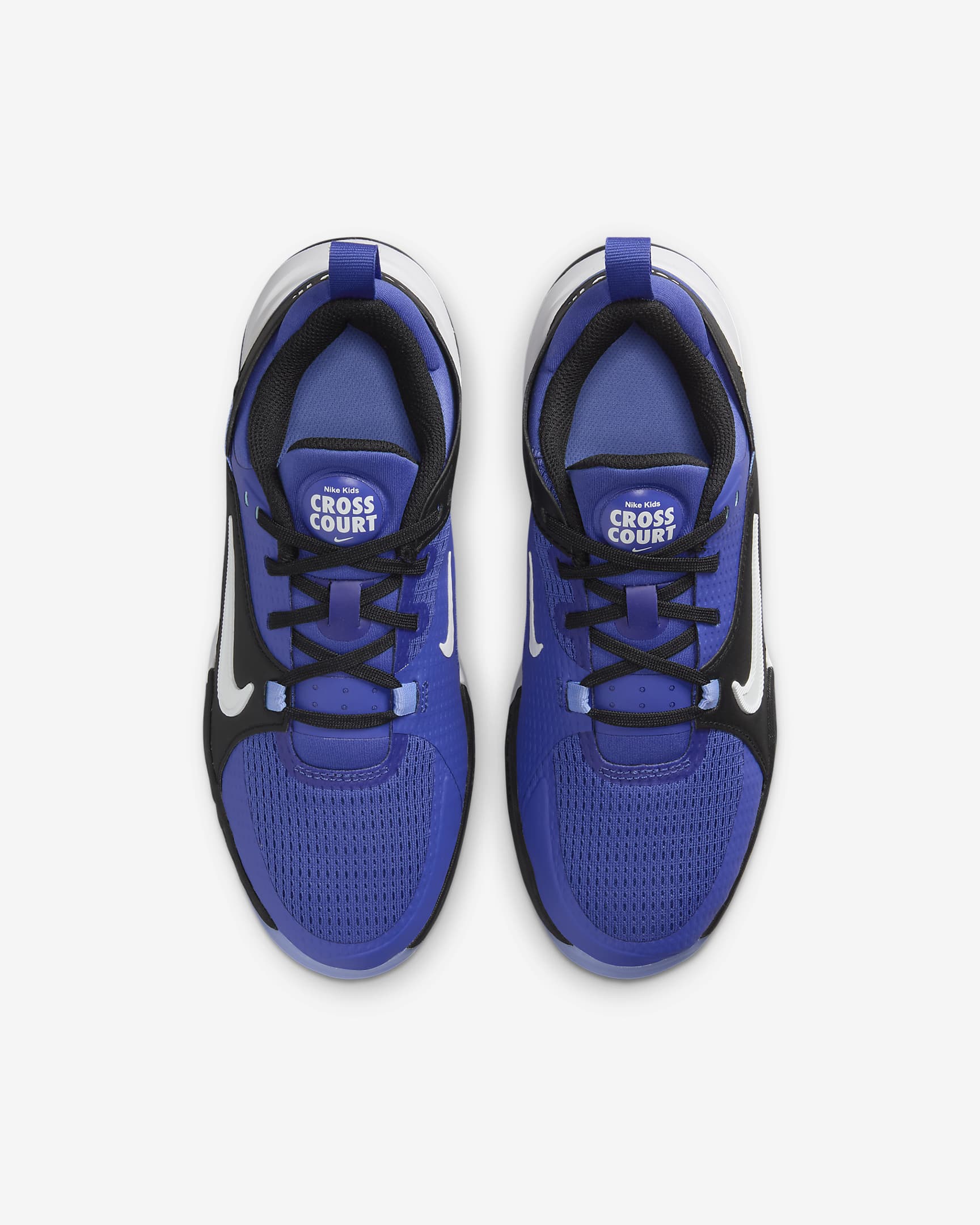 Nike Crosscourt Schuh für jüngere und ältere Kinder - Astronomy Blue/Schwarz/Royal Pulse/Weiß