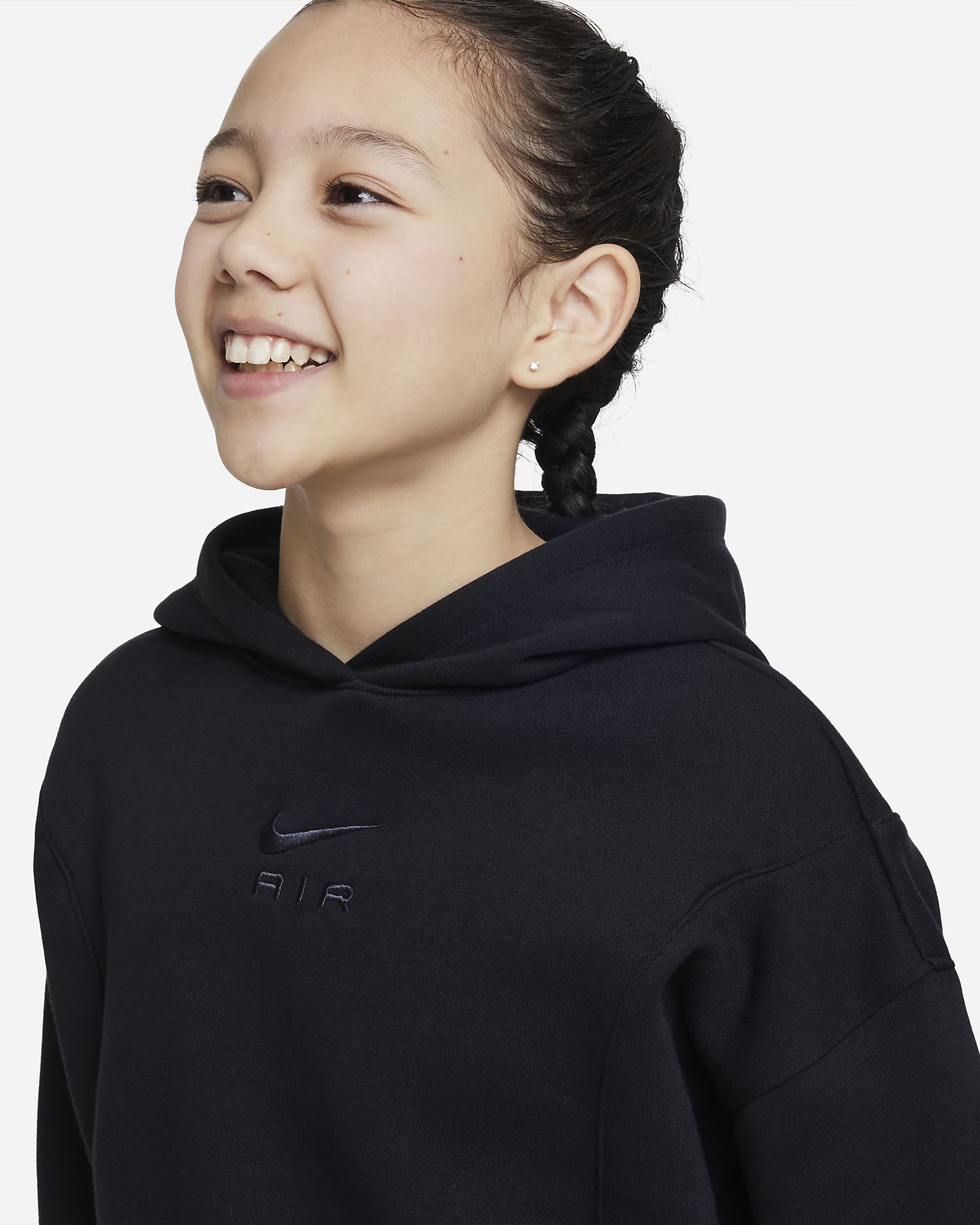 cropped nike air hoodie