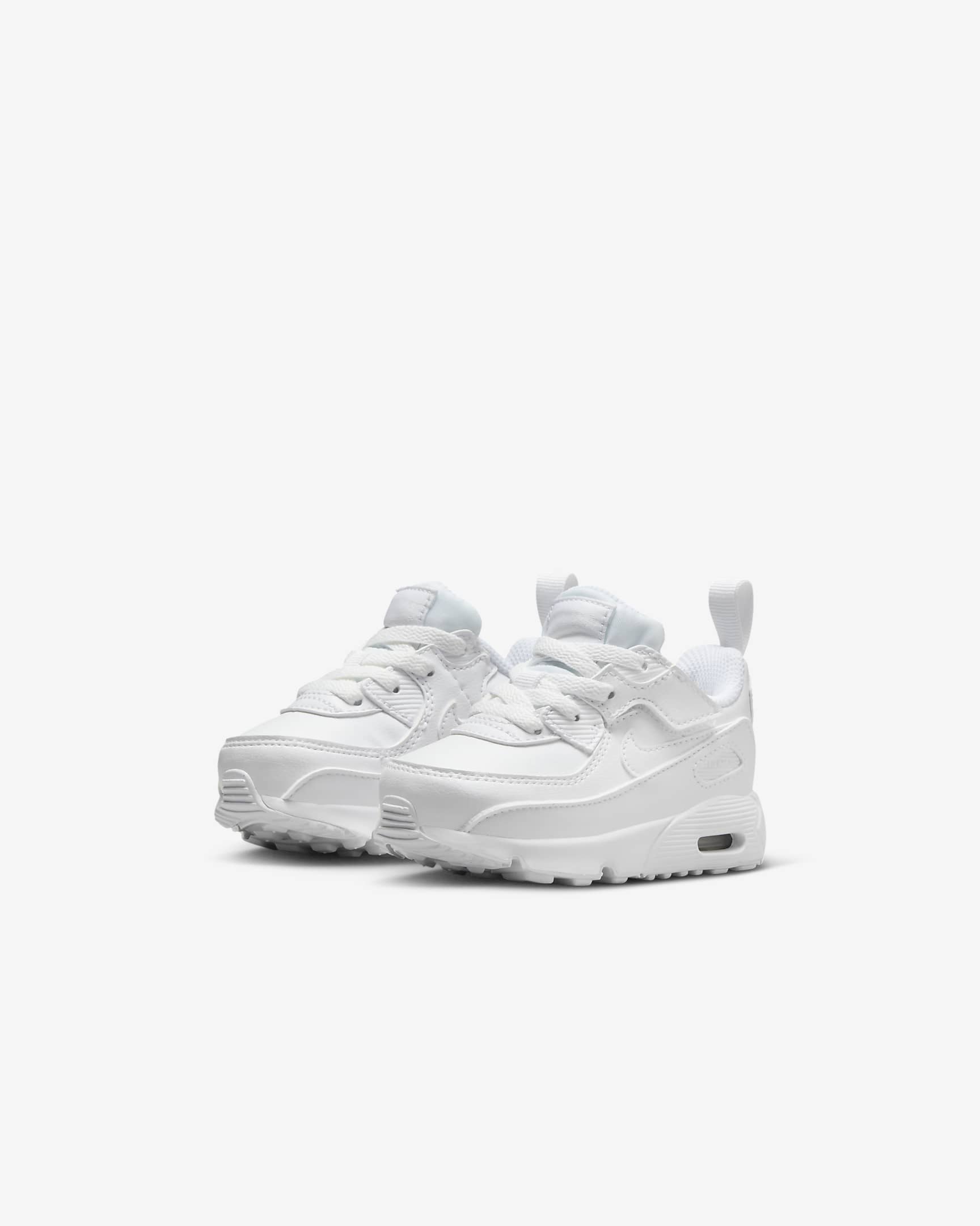 Nike Air Max 90 EasyOn schoenen voor baby's/peuters - Wit/Metallic Silver/Wit