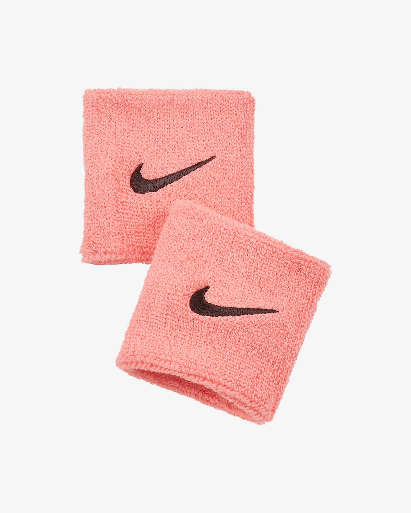 Nike Swoosh Wristbands - Pink Glaze/Oil Grey
