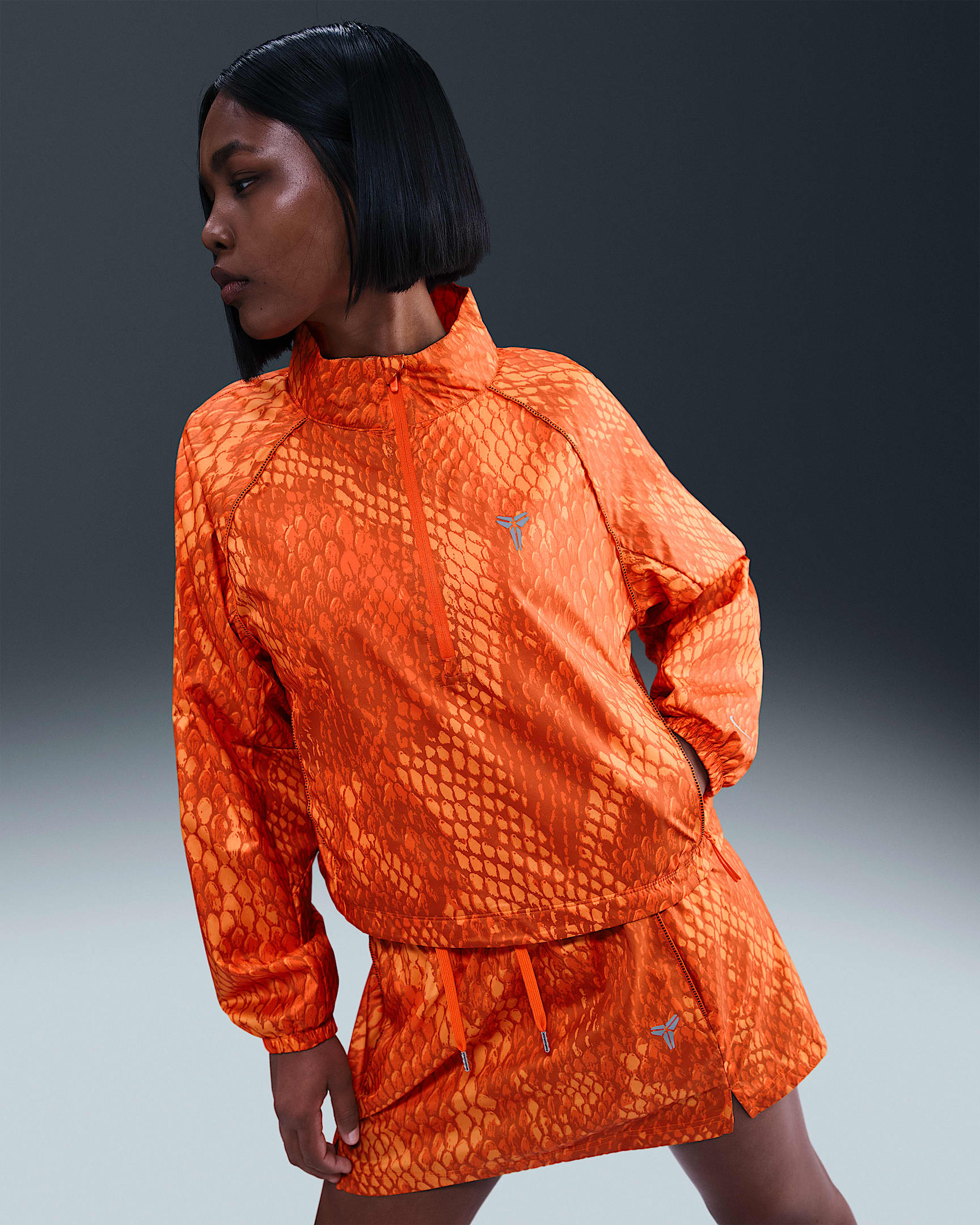 Kobe Women's Lightweight Woven Jacket - Safety Orange