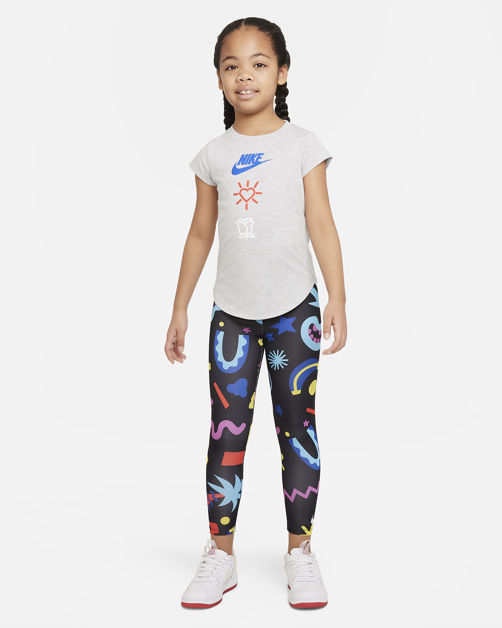 Nike Love Icon Stack Tee Little Kids' T-Shirt. Nike.com