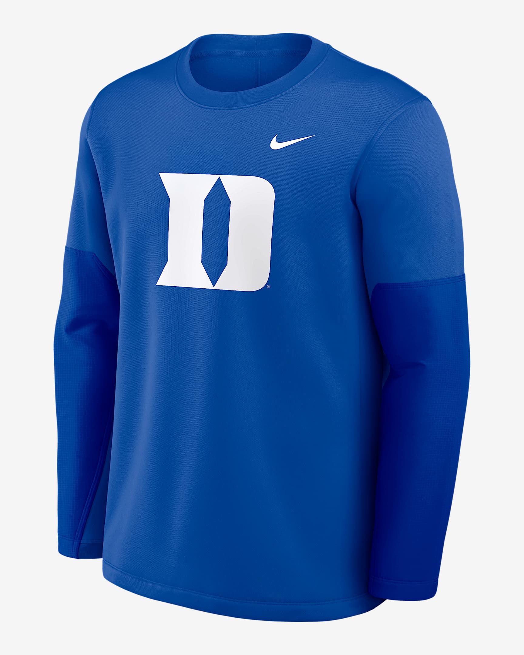 Playera de manga larga universitaria Nike Therma-FIT para hombre Duke Sideline Coach - Royal