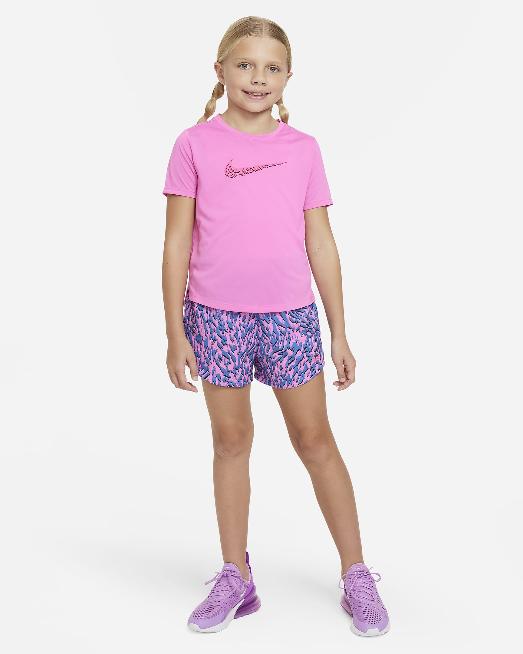 Nike One Older Kids' (Girls') Short-Sleeve Training Top. Nike UK