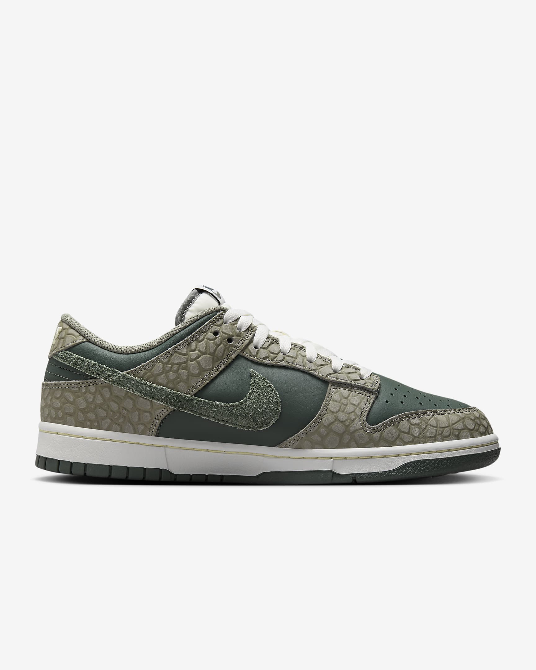 Calzado para hombre Nike Dunk Low Retro Premium - Estuco oscuro/Blanco cumbre/Alabastro/Verde vintage