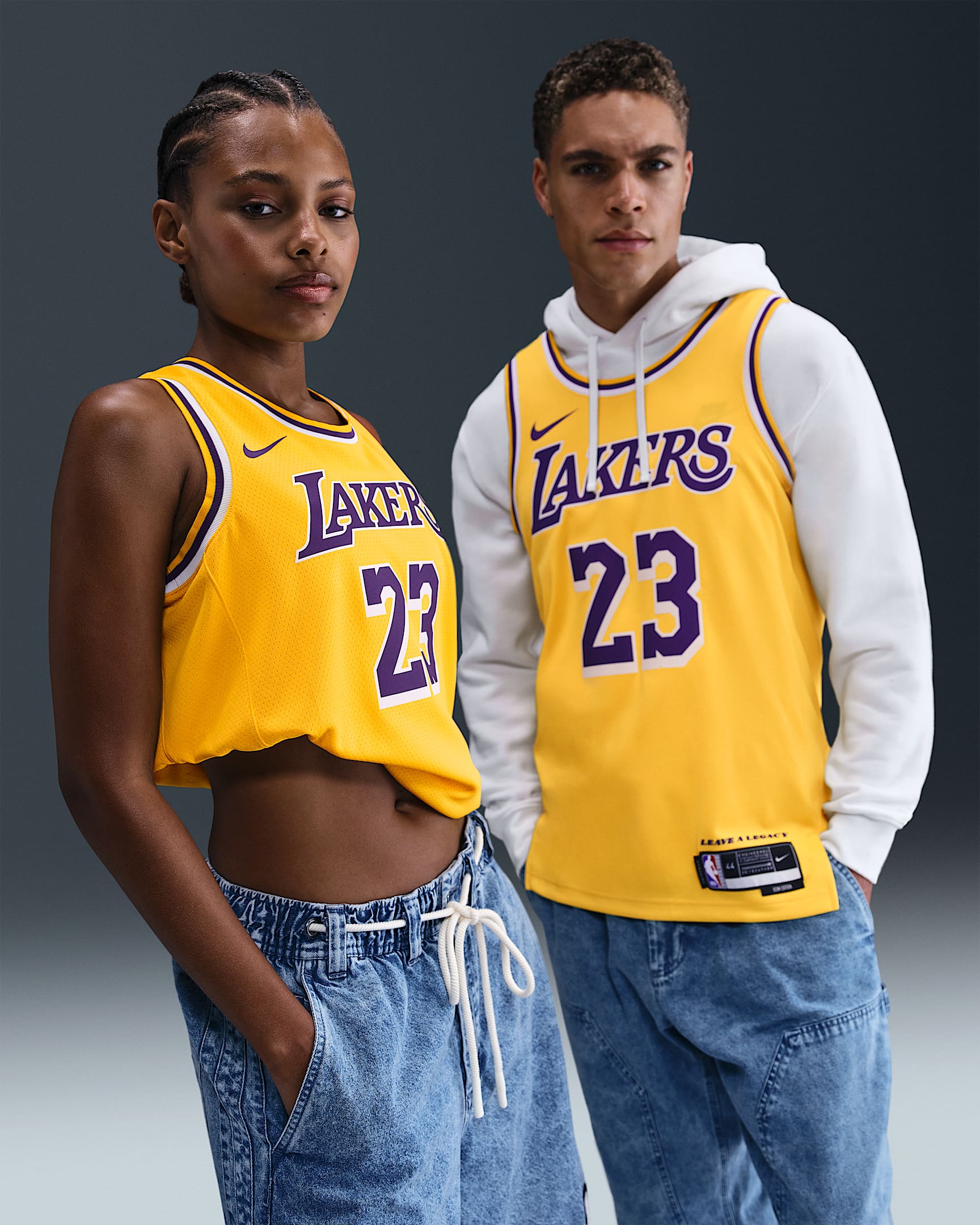 Los Angeles Lakers Icon Edition Men's Nike Dri-FIT NBA Swingman Jersey - Amarillo
