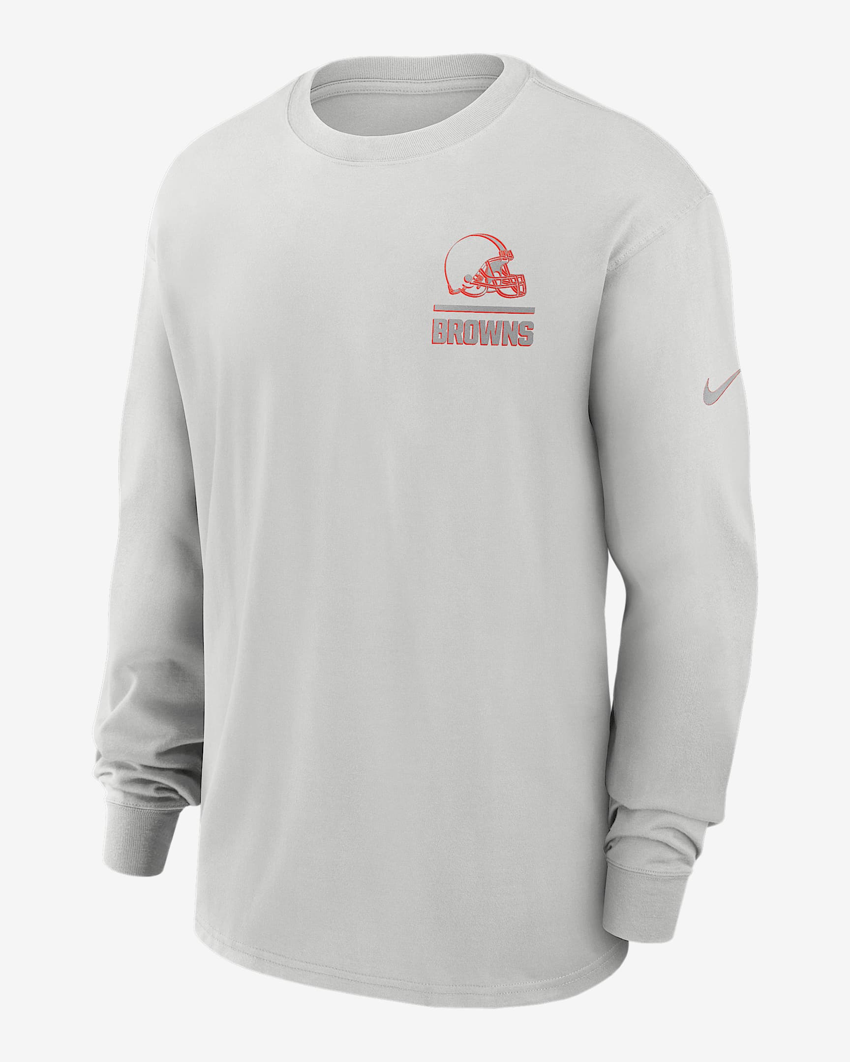 Cleveland Browns Essential Heavy Max90 Men's Nike NFL Long-Sleeve T-Shirt - Grey