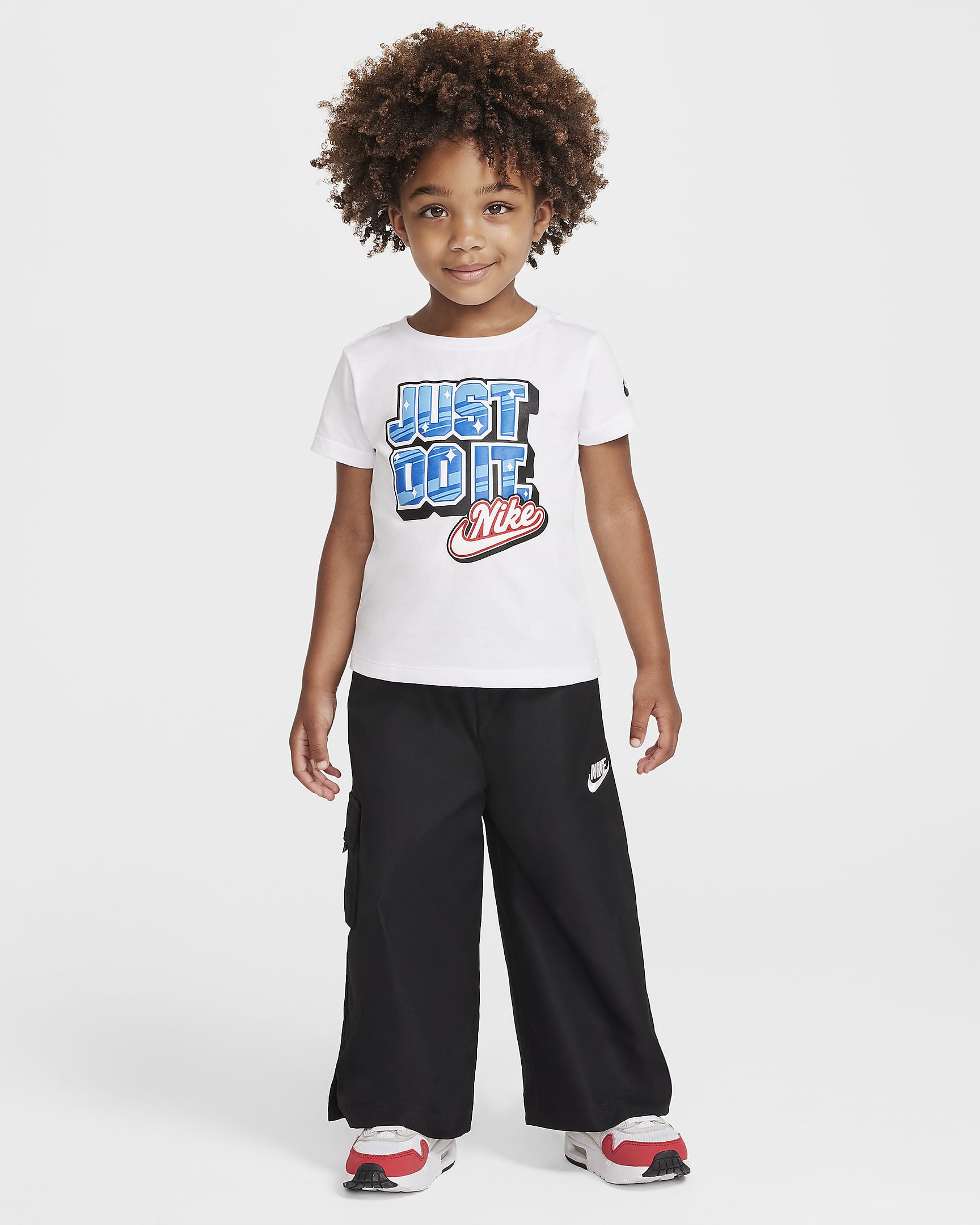 Conjunto de pants y playera infantil Nike Dri-FIT "Step Up Your Game" - Negro