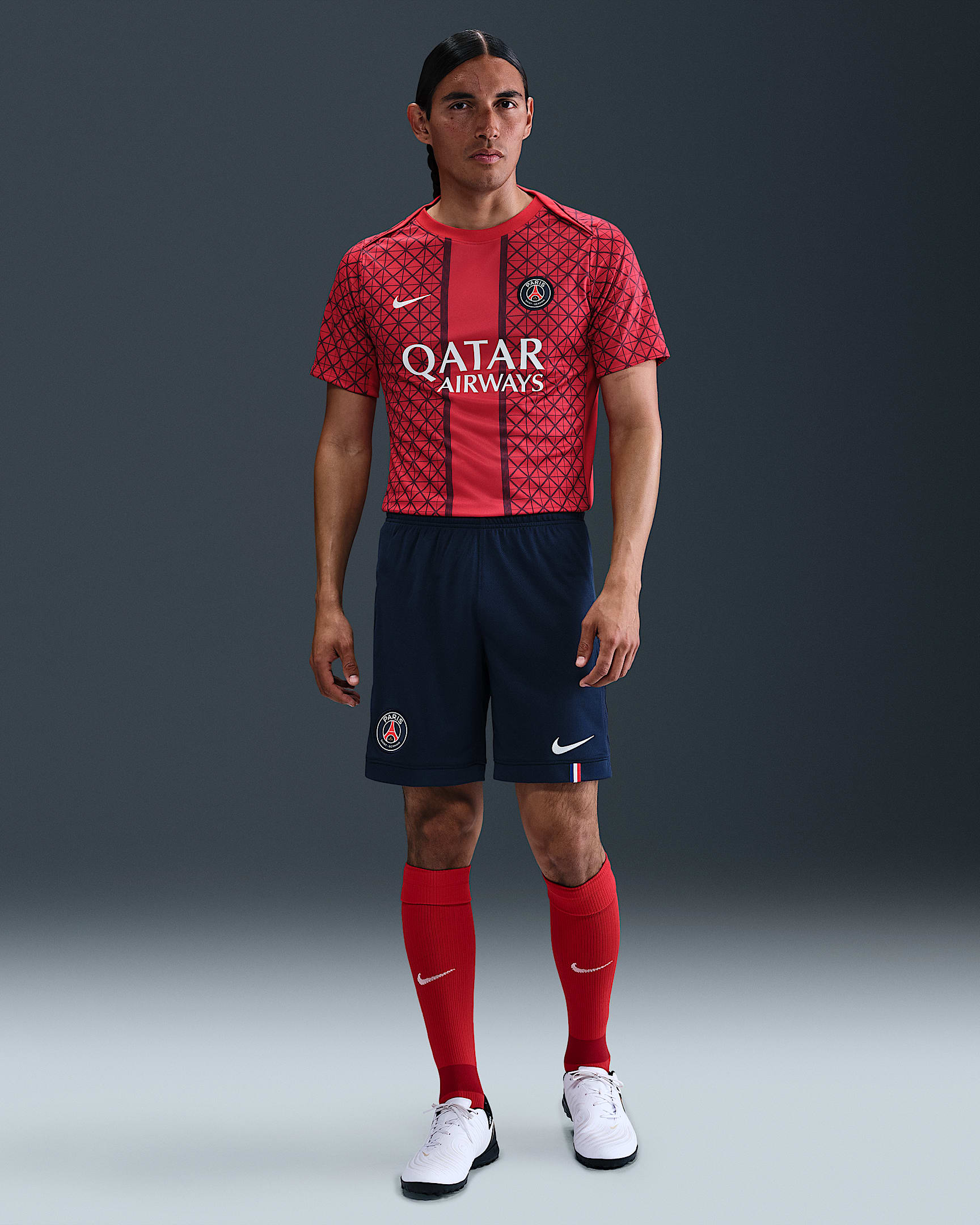 Primera equipación Stadium París Saint-Germain 2025/26 Pantalón corto de fútbol Replica Nike Dri-FIT - Hombre - Midnight Navy/Blanco