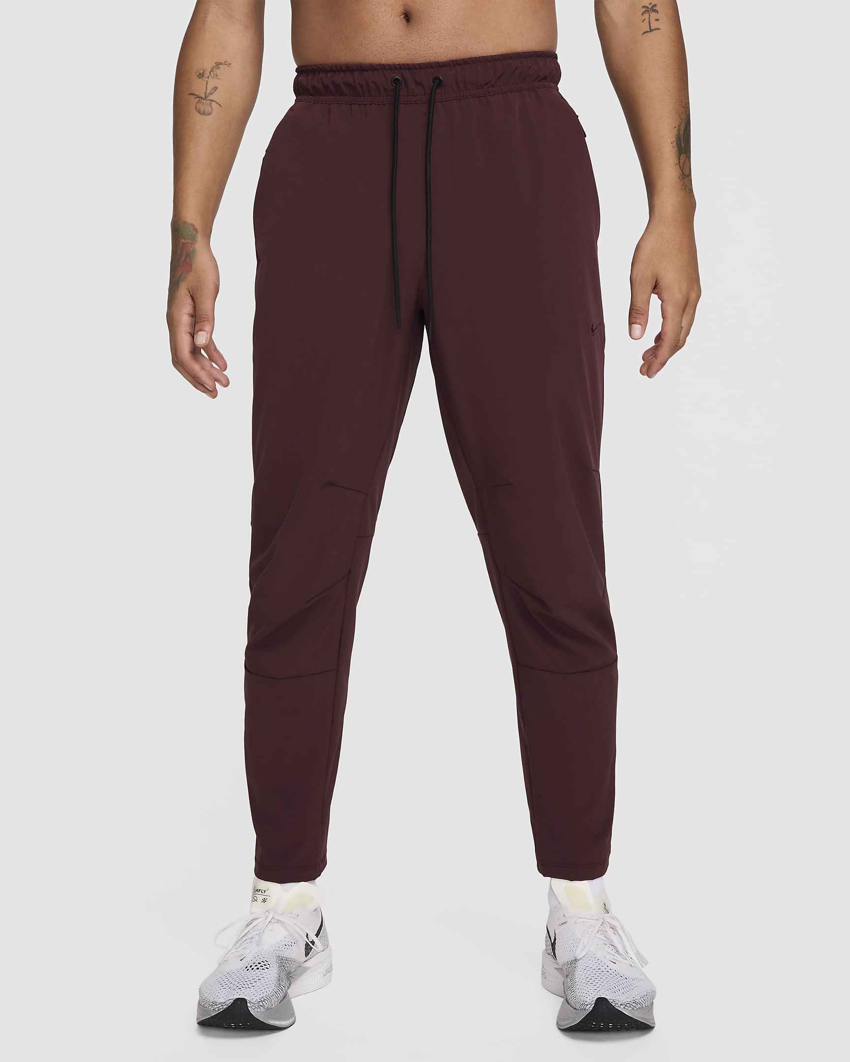 Nike Unlimited Men's Dri-FIT Tapered Leg Versatile Pants - Burgundy Crush/Black/Burgundy Crush
